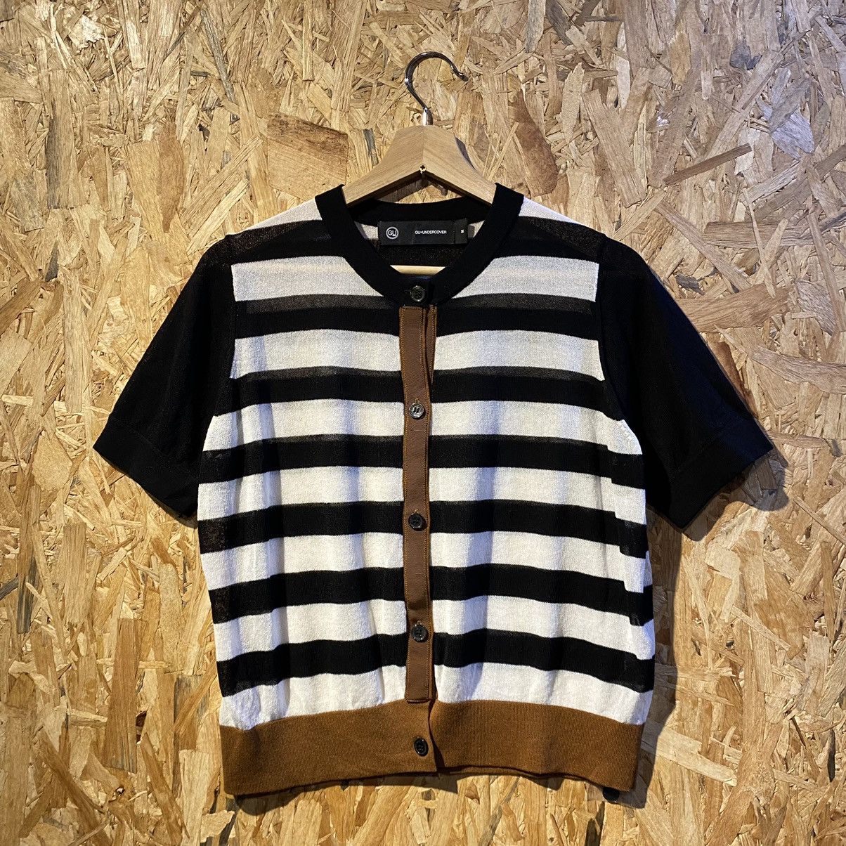 GU × Undercover RARE‼️GU X Undercover Stripe Transparent Button Ups Size M / US 6-8 / IT 42-44 - 1 Thumbnail