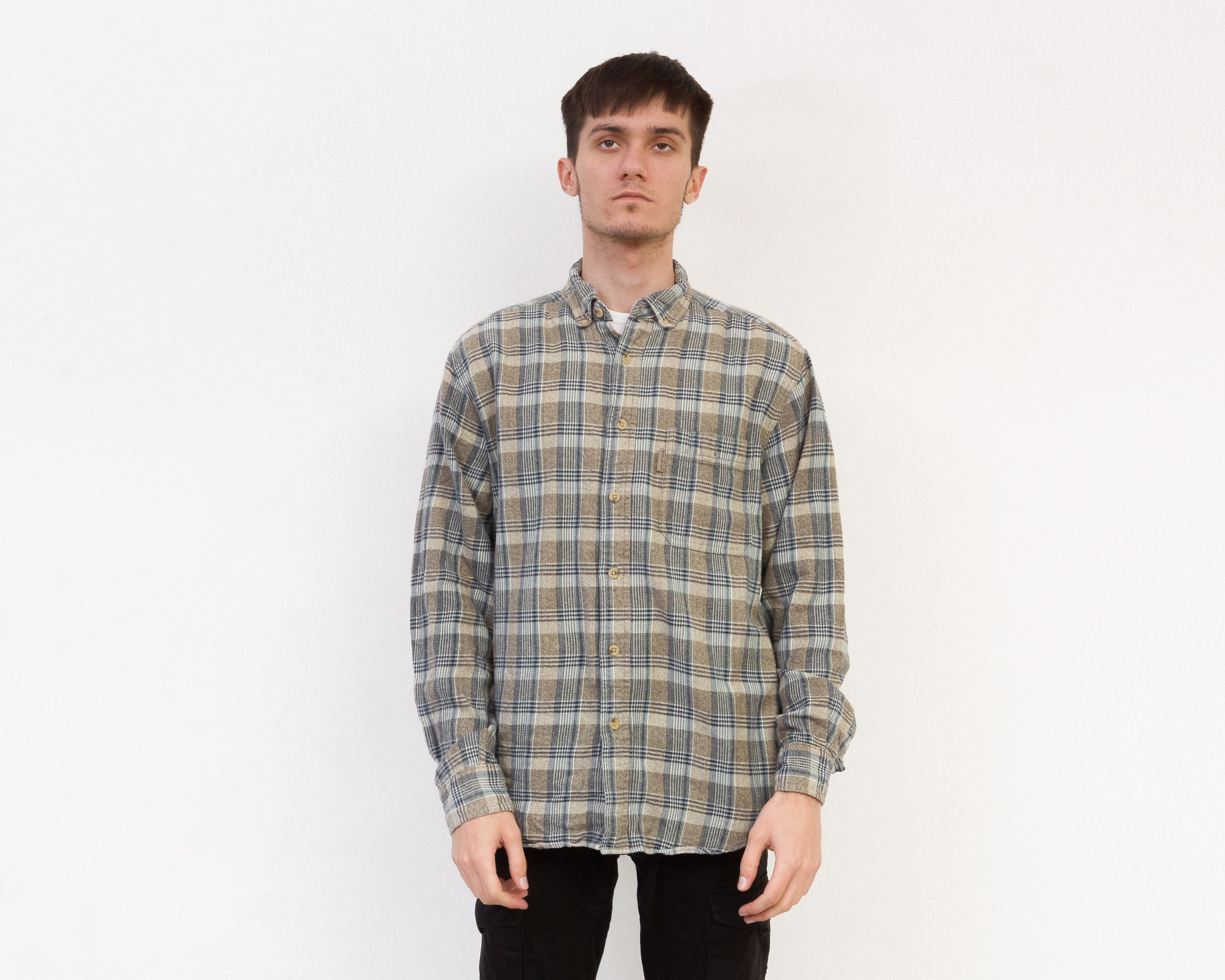 Woolrich Woolen Mills WOOLRICH Casual Shirt Check Plaid Tartan Long Sleeve Retro Size US M / EU 48-50 / 2 - 1 Thumbnail