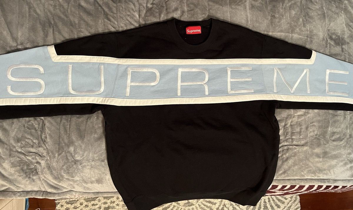 Supreme Paneled Crewneck (SS21) White