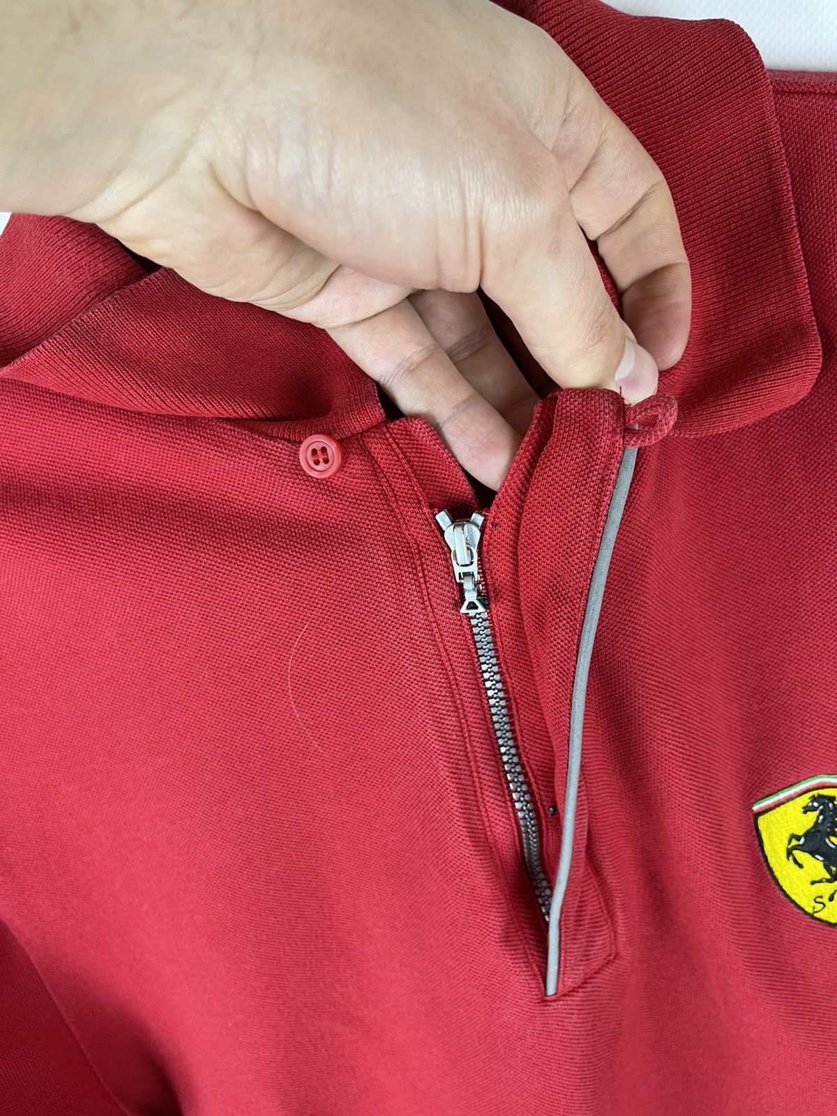Ferrari Ferrari vintage 2000 red logo polo tee shirt Size US M / EU 48-50 / 2 - 11 Thumbnail