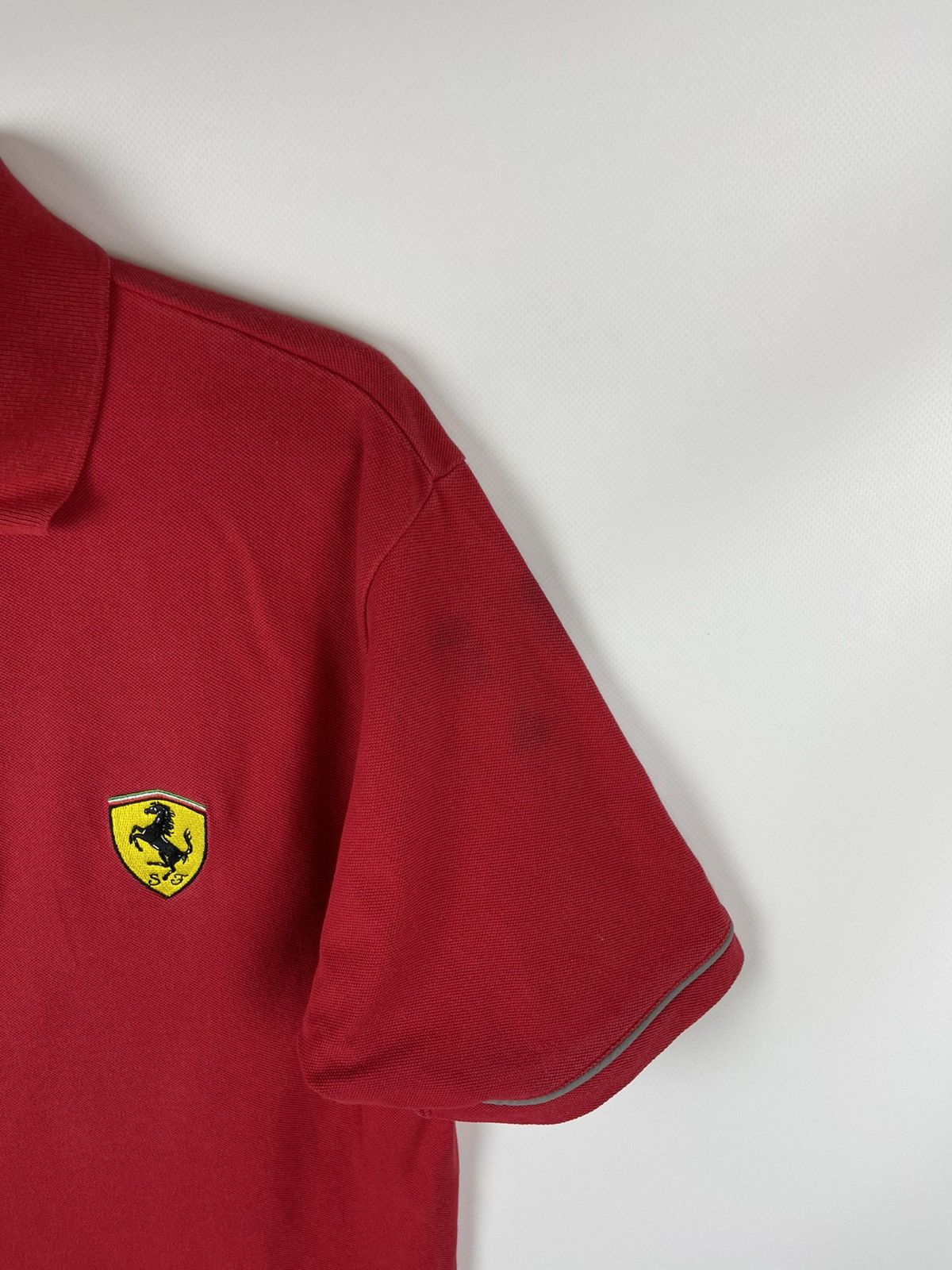 Ferrari Ferrari vintage 2000 red logo polo tee shirt Size US M / EU 48-50 / 2 - 4 Thumbnail