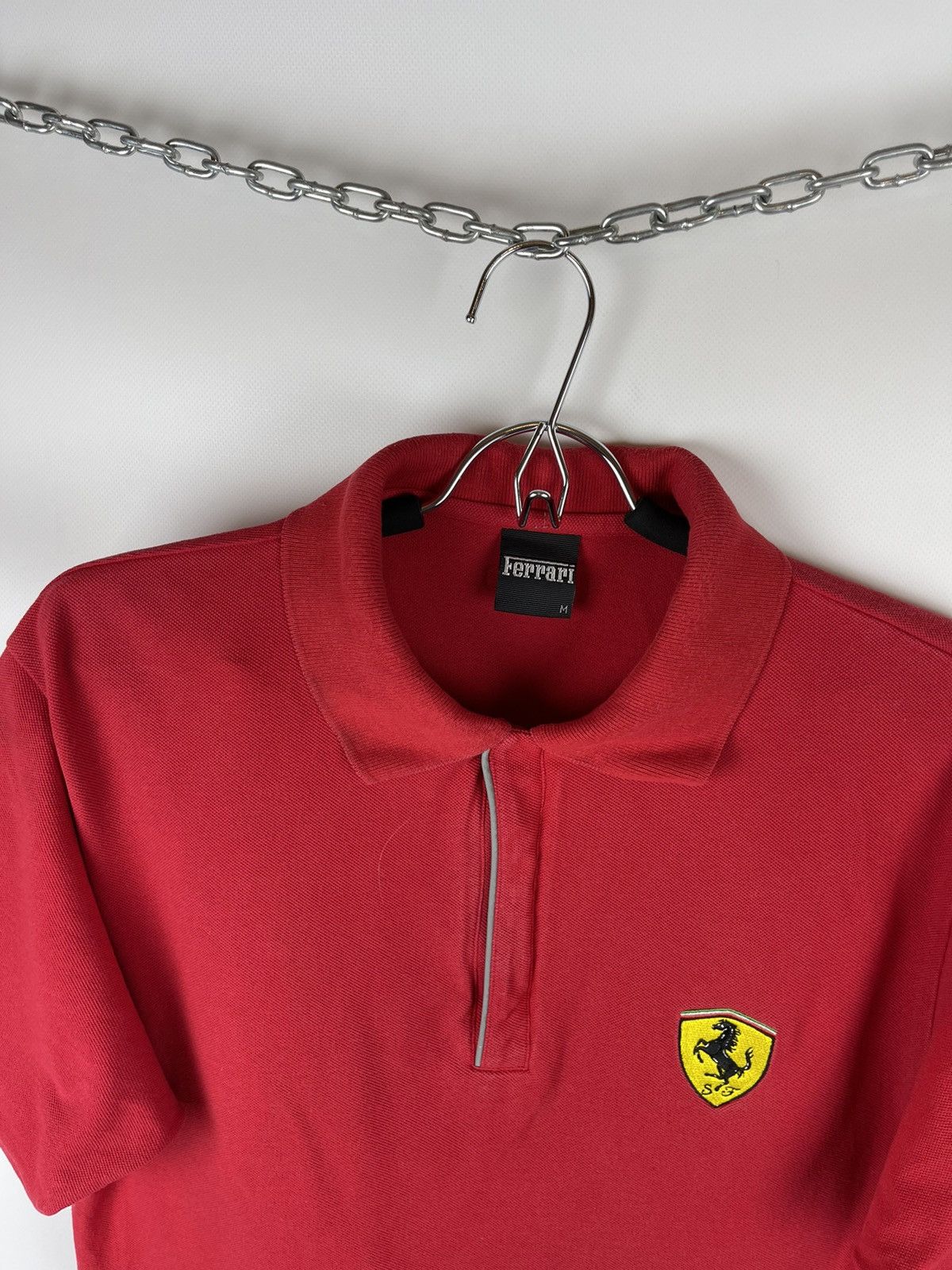 Ferrari Ferrari vintage 2000 red logo polo tee shirt Size US M / EU 48-50 / 2 - 5 Thumbnail