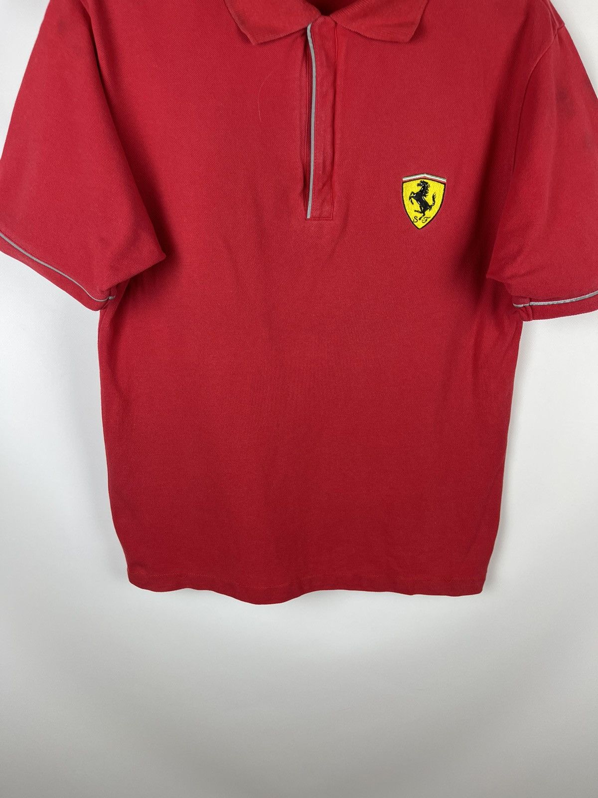 Ferrari Ferrari vintage 2000 red logo polo tee shirt Size US M / EU 48-50 / 2 - 6 Thumbnail