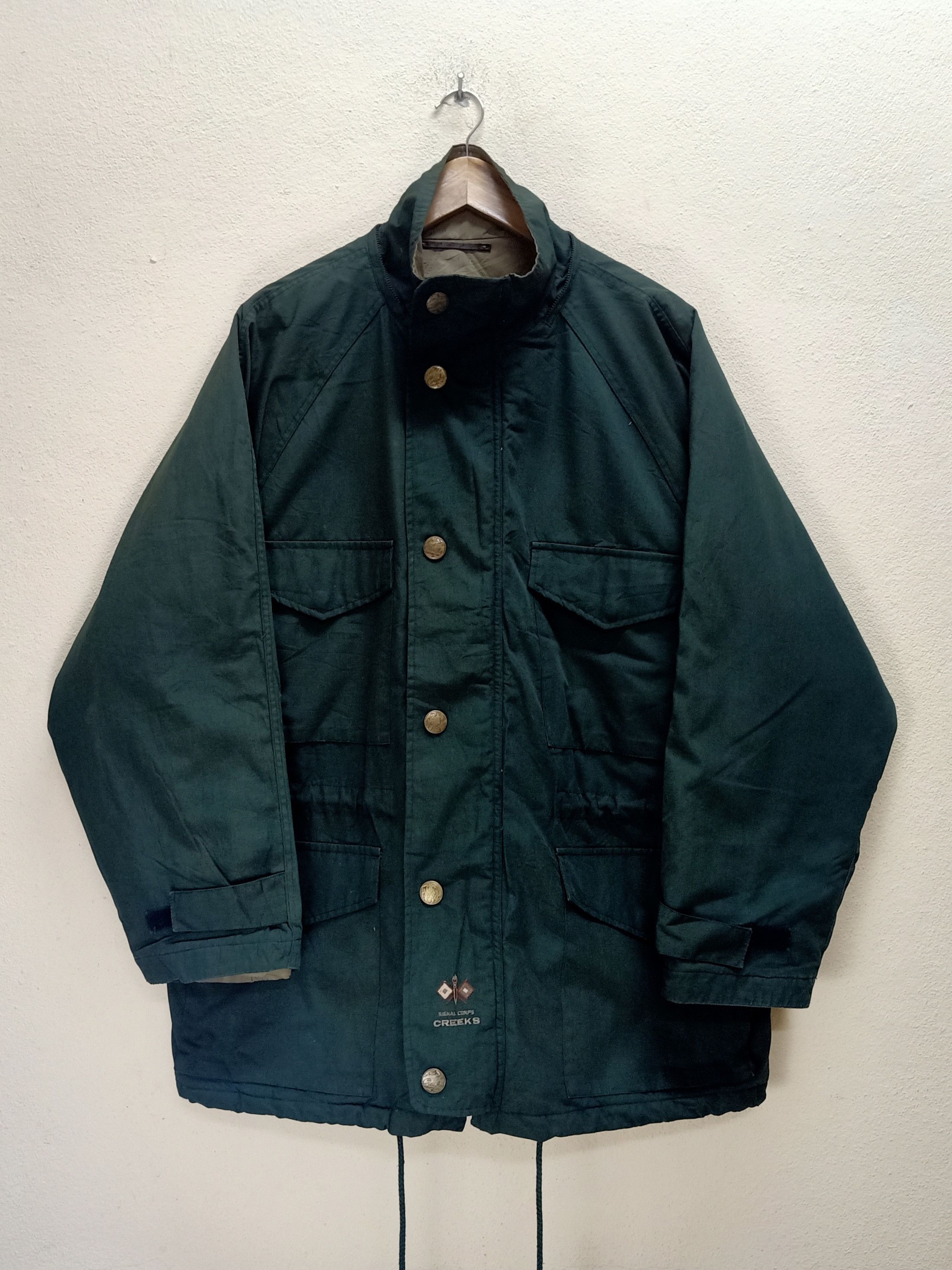 Vintage 1940's CREEKS JACKET WW2 US Army Reproduction M-65 Field Size US L / EU 52-54 / 3 - 1 Thumbnail