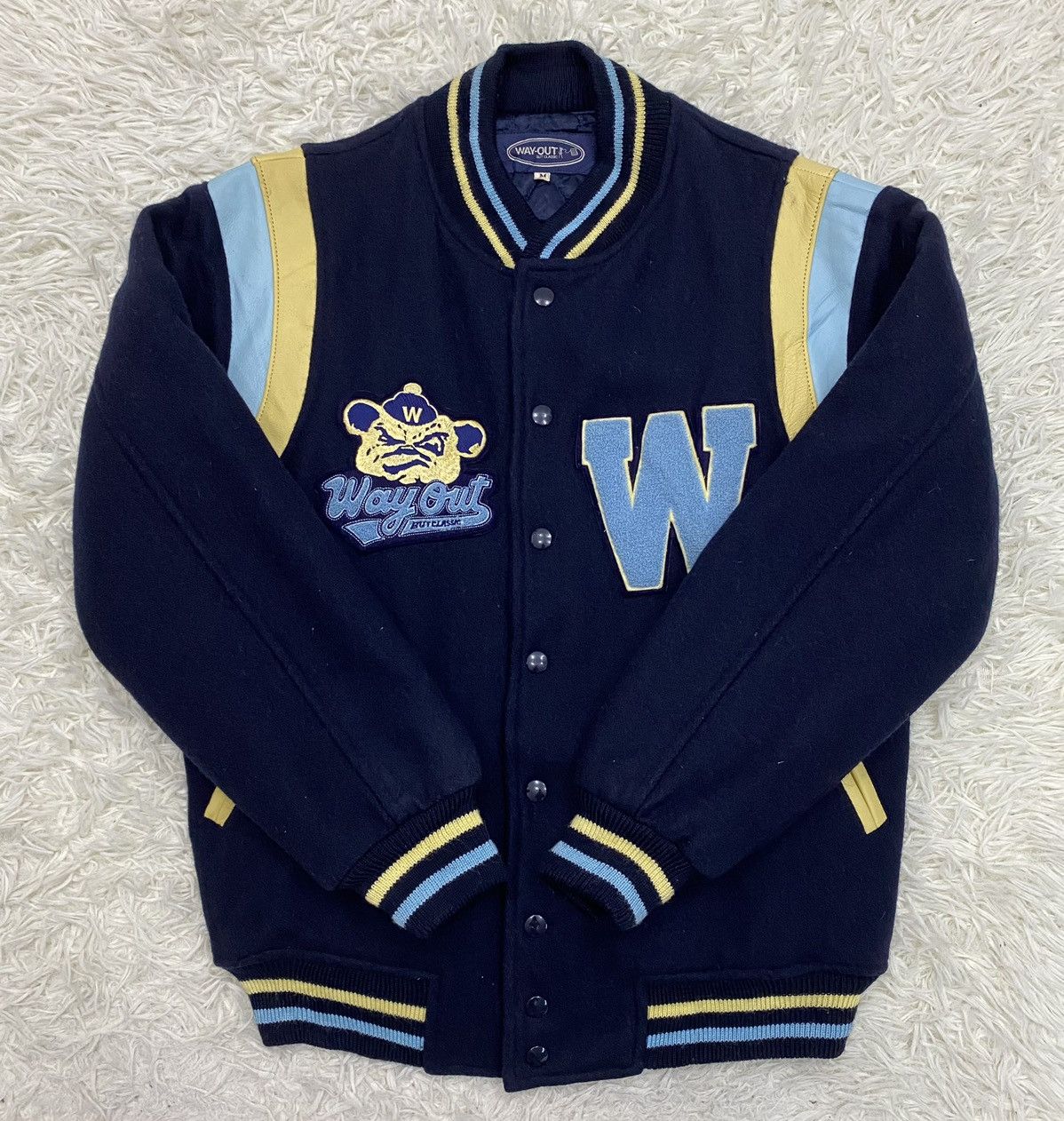 Japanese Brand Way Out But Classic Patches Varsity Jacket Size US M / EU 48-50 / 2 - 7 Thumbnail