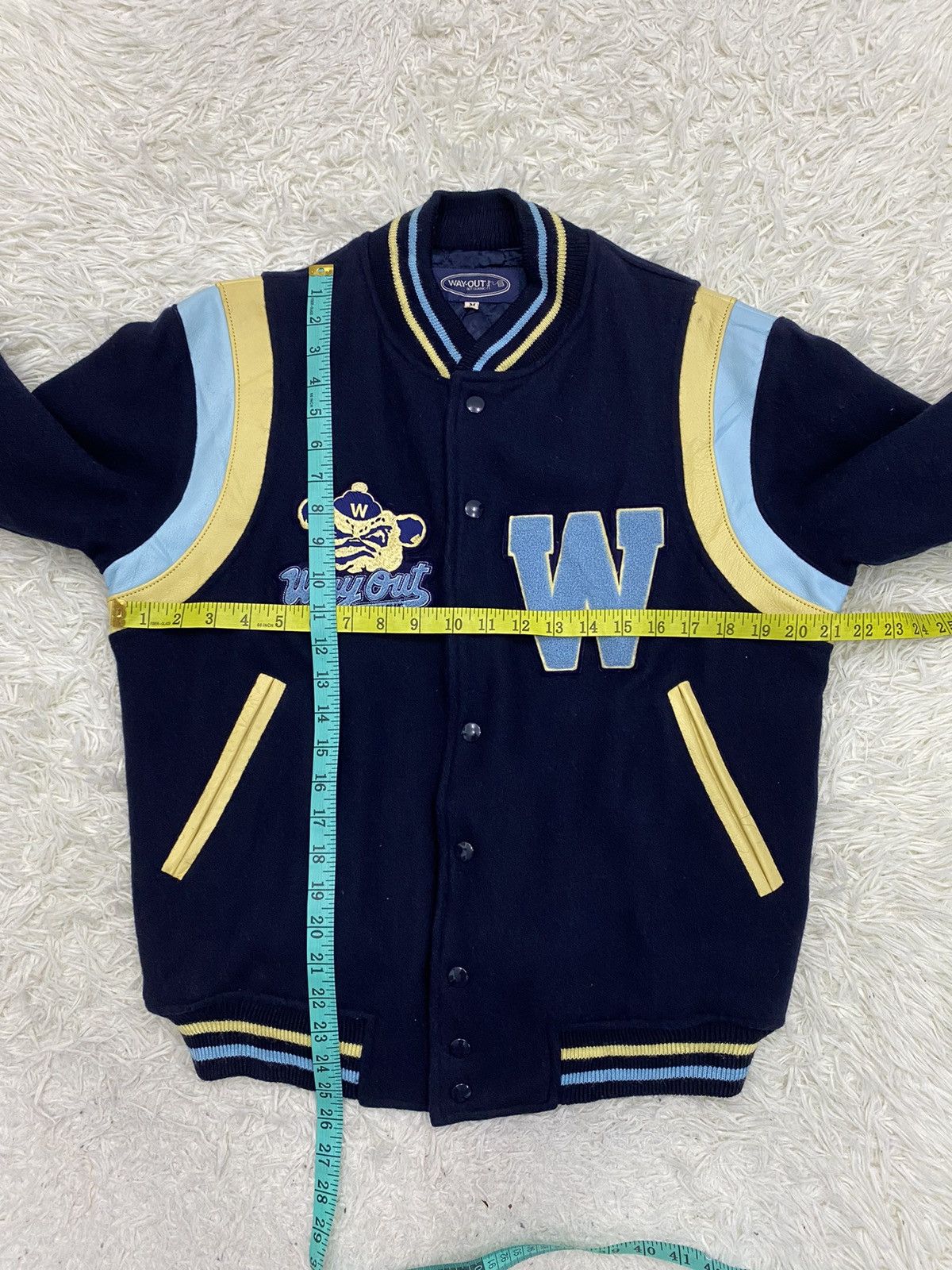 Japanese Brand Way Out But Classic Patches Varsity Jacket Size US M / EU 48-50 / 2 - 16 Thumbnail