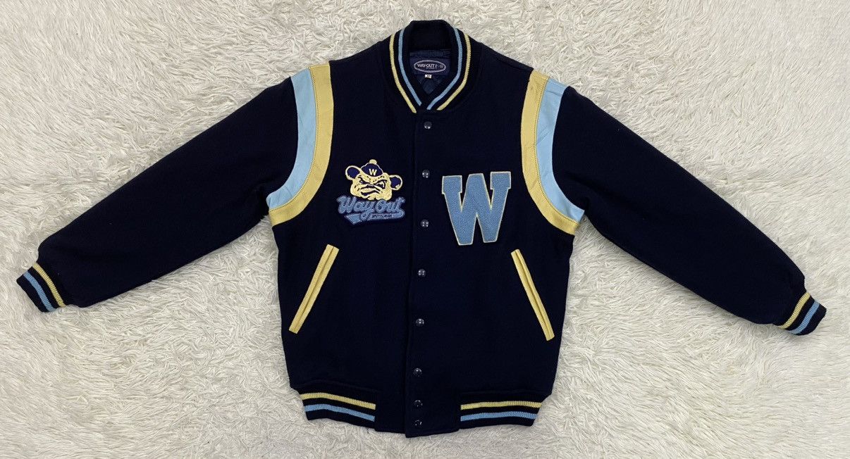 Japanese Brand Way Out But Classic Patches Varsity Jacket Size US M / EU 48-50 / 2 - 3 Thumbnail