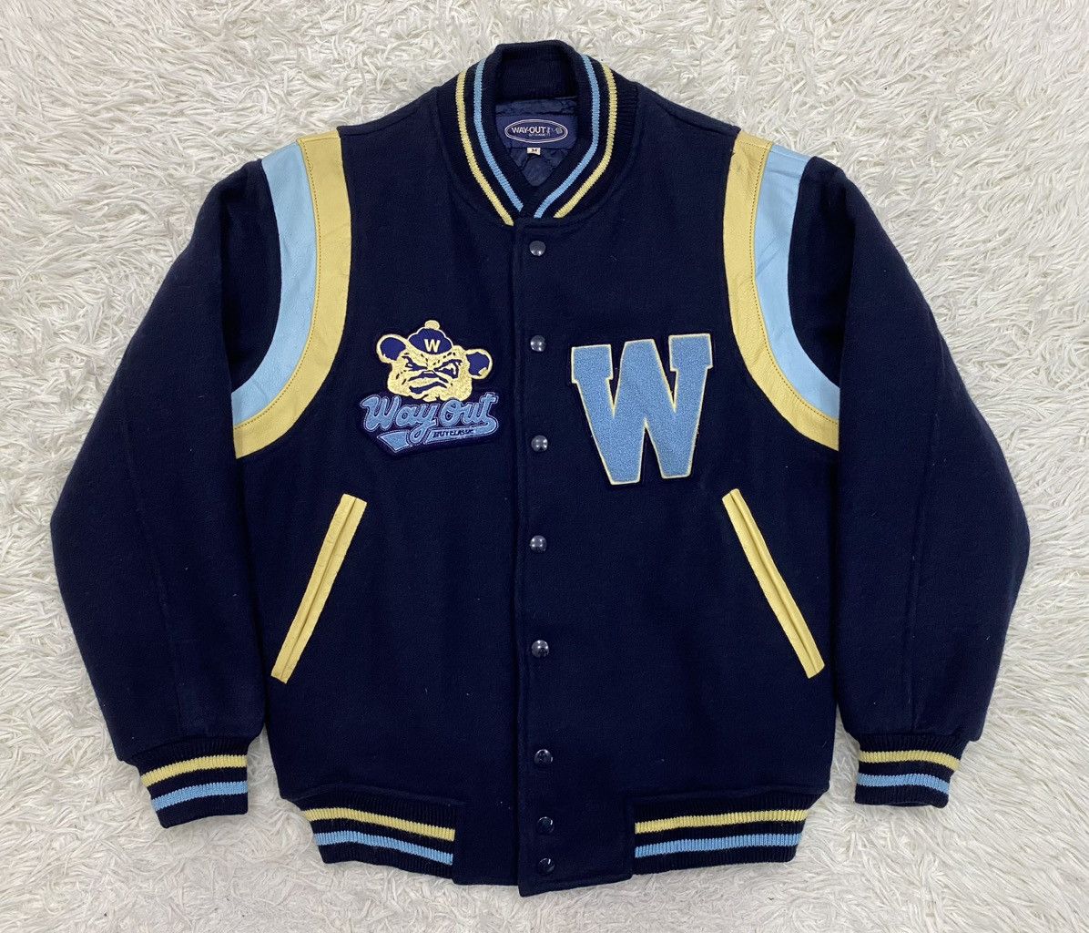 Japanese Brand Way Out But Classic Patches Varsity Jacket Size US M / EU 48-50 / 2 - 6 Thumbnail