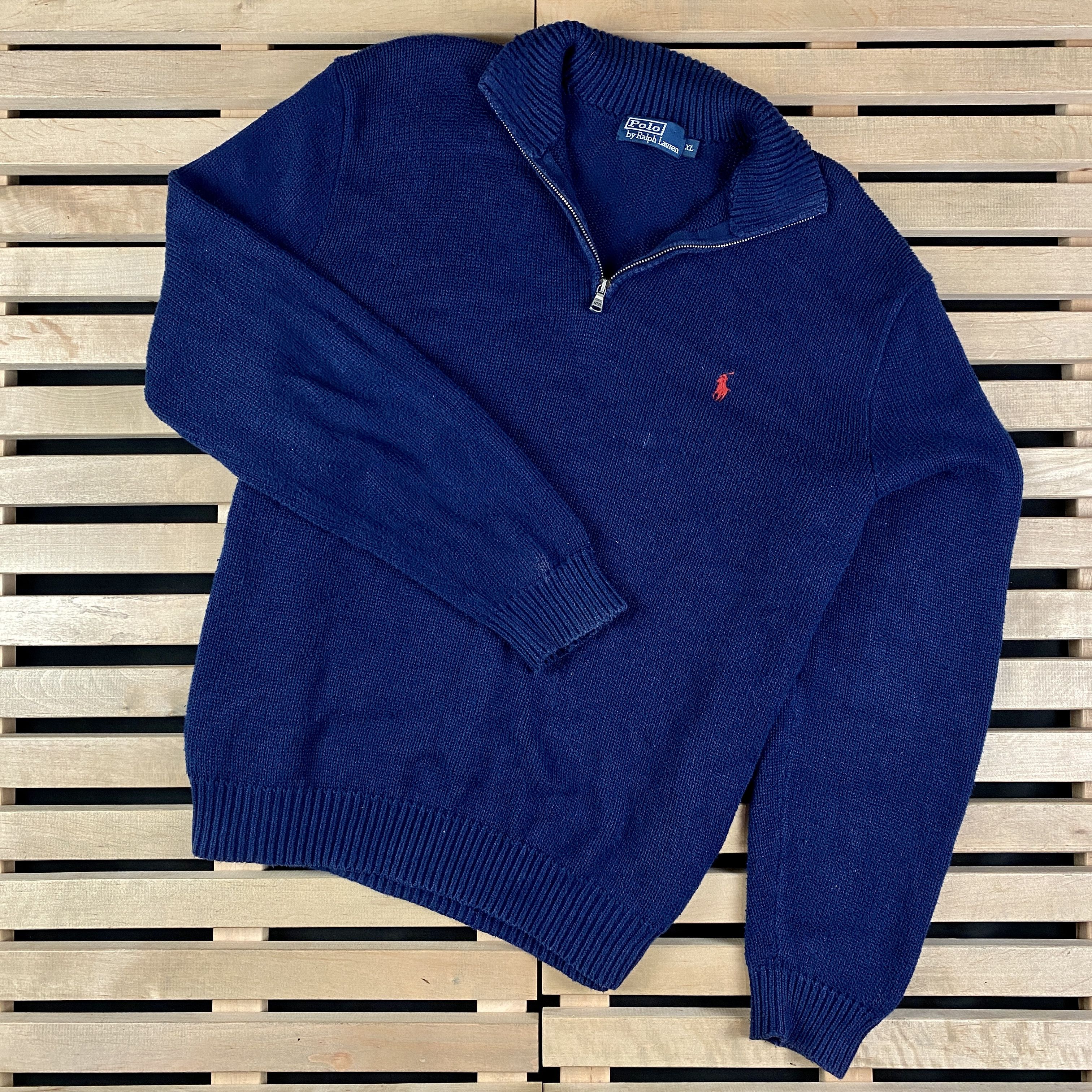 Polo Ralph Lauren × Ralph Lauren × Vintage Mens Sweater Pullover Polo Ralph Lauren Vintage Size XL Size US XL / EU 56 / 4 - 1 Thumbnail