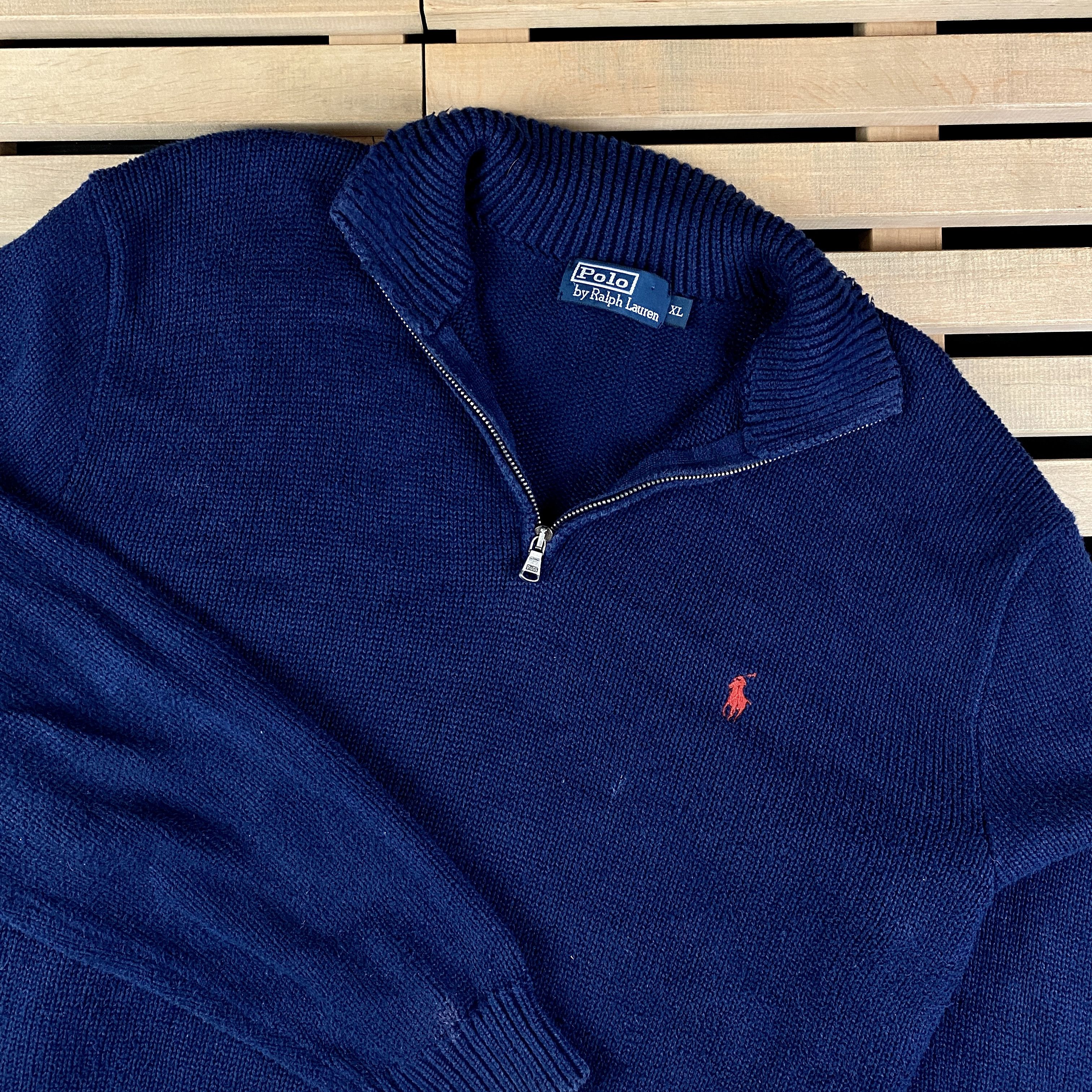 Polo Ralph Lauren × Ralph Lauren × Vintage Mens Sweater Pullover Polo Ralph Lauren Vintage Size XL Size US XL / EU 56 / 4 - 2 Thumbnail