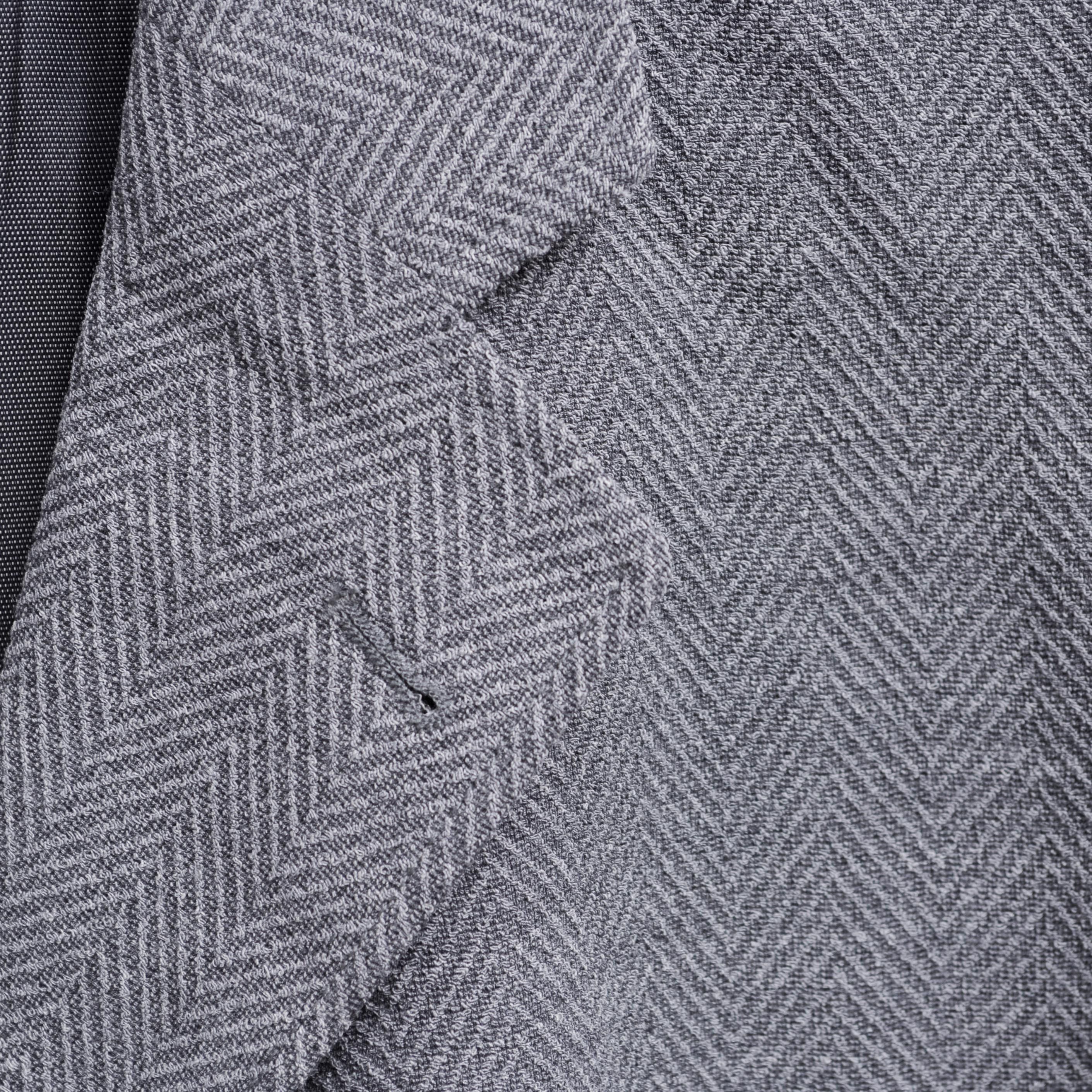 BENVENUTO. BENVENUTO UK 44 US Blazer EU 54 Herringbone top Jacket Wool Size 44R - 3 Thumbnail