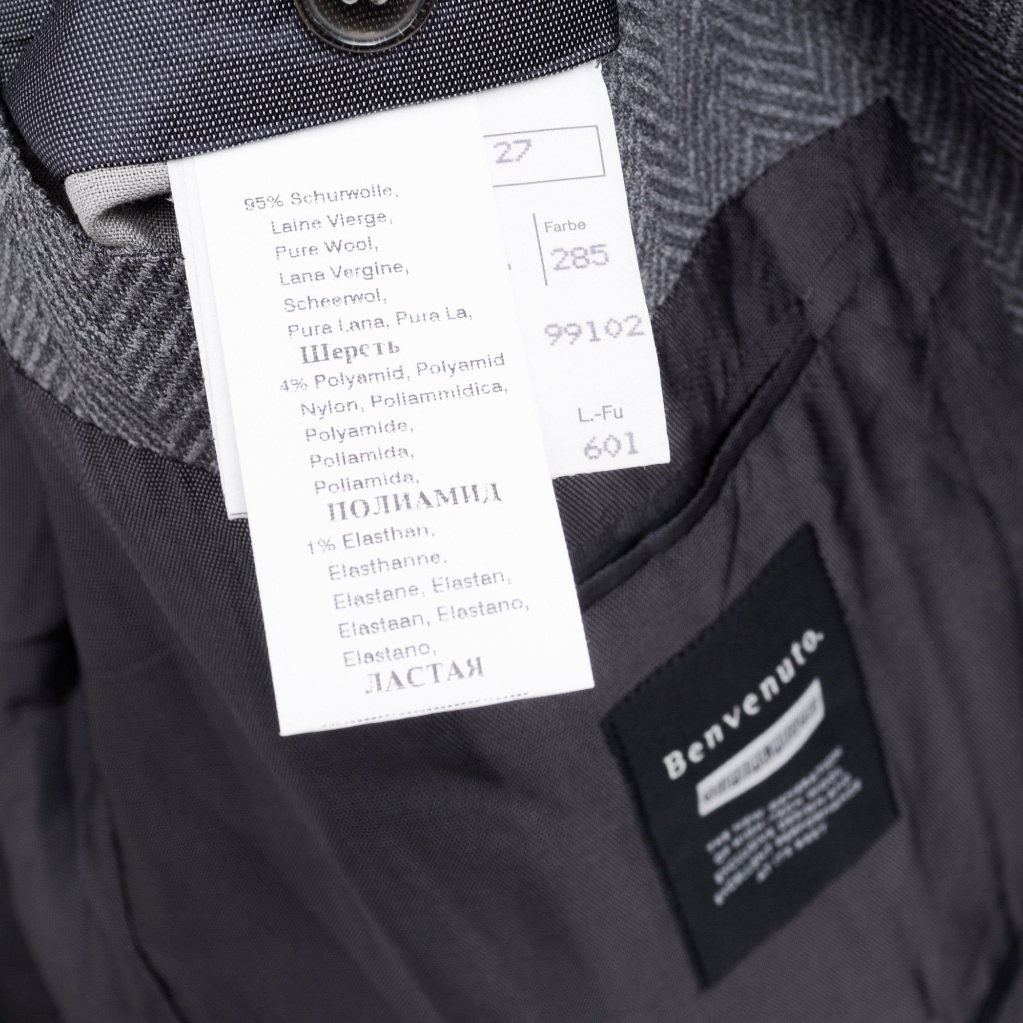 BENVENUTO. BENVENUTO UK 44 US Blazer EU 54 Herringbone top Jacket Wool Size 44R - 7 Thumbnail