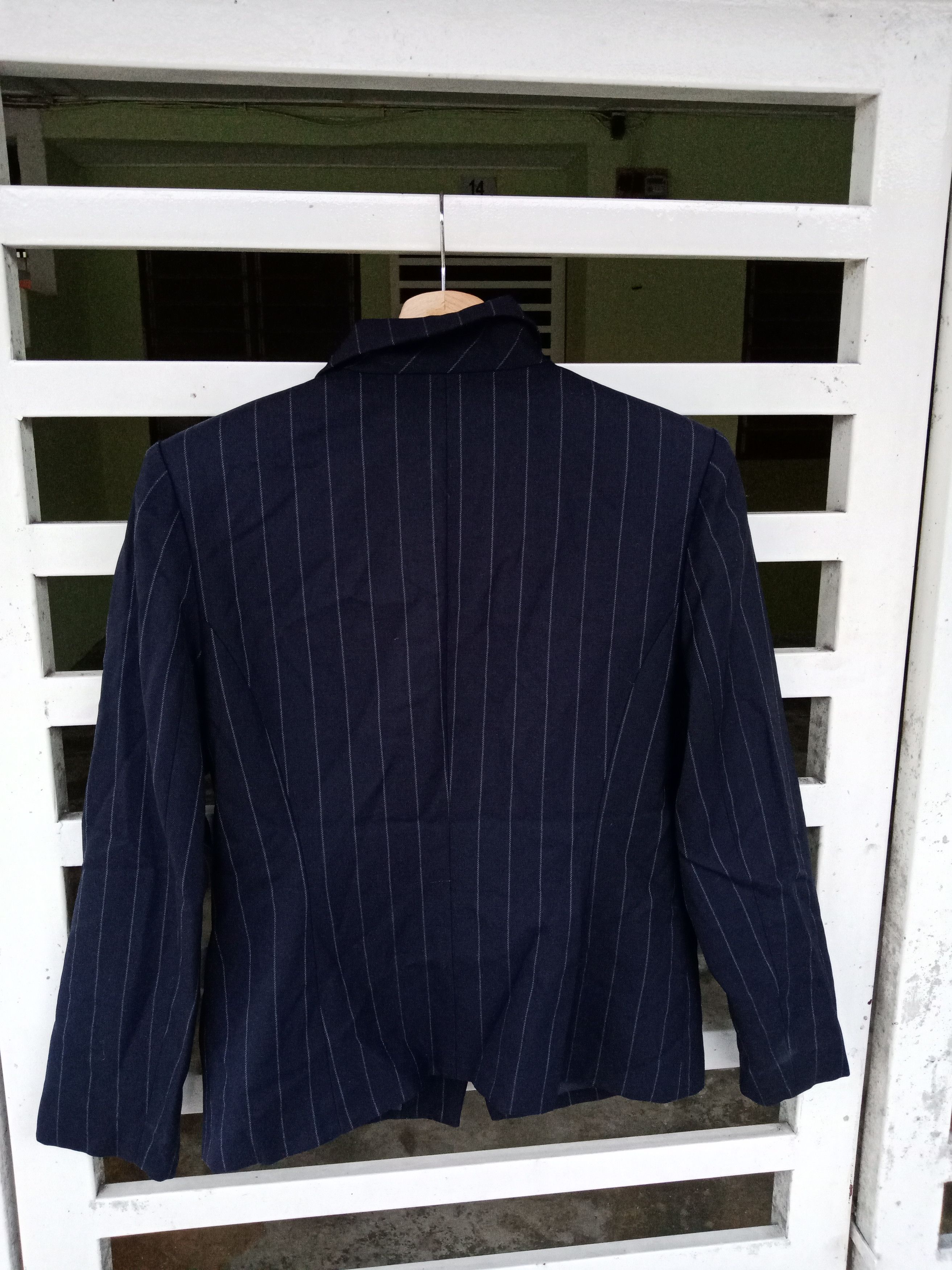 Issey Miyake × Japanese Brand Issey Miyake Tsumori Chisato Wool Stripes Coat Jacket Size US S / EU 44-46 / 1 - 3 Thumbnail