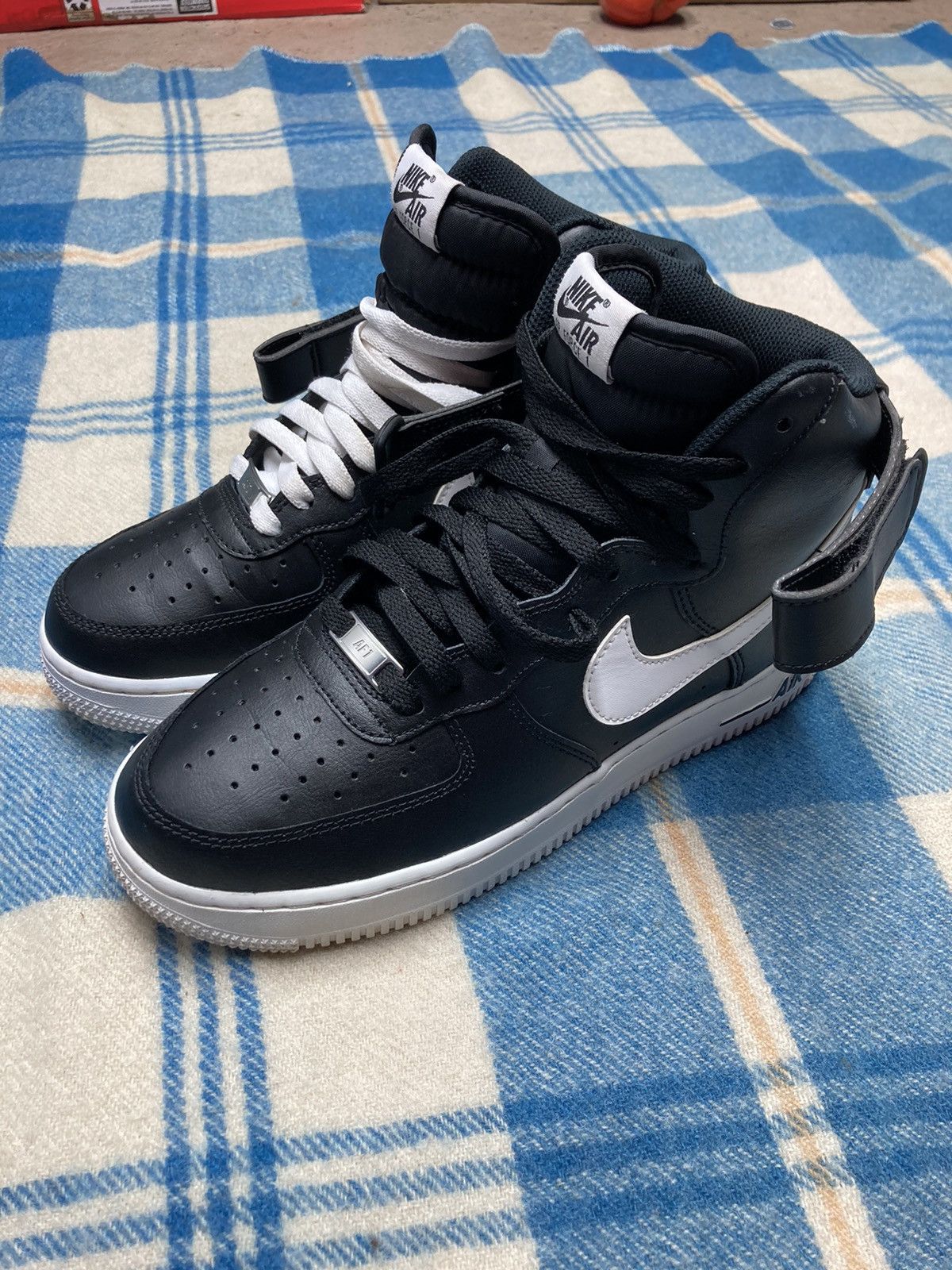 2019 Air Force high black w/ white swoosh CK4369 001 (8)