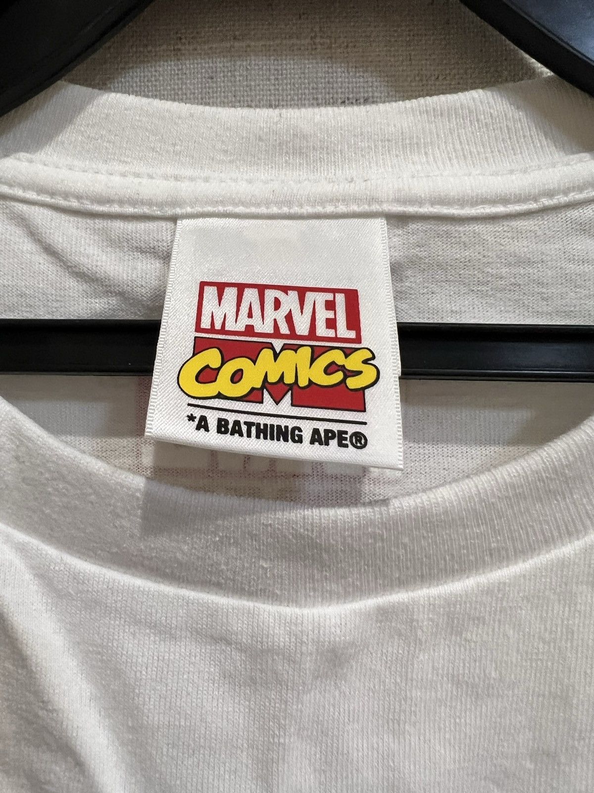 Bape × Marvel Comics Avengers camo ape head rocket raccoon tee Size US L / EU 52-54 / 3 - 4 Thumbnail