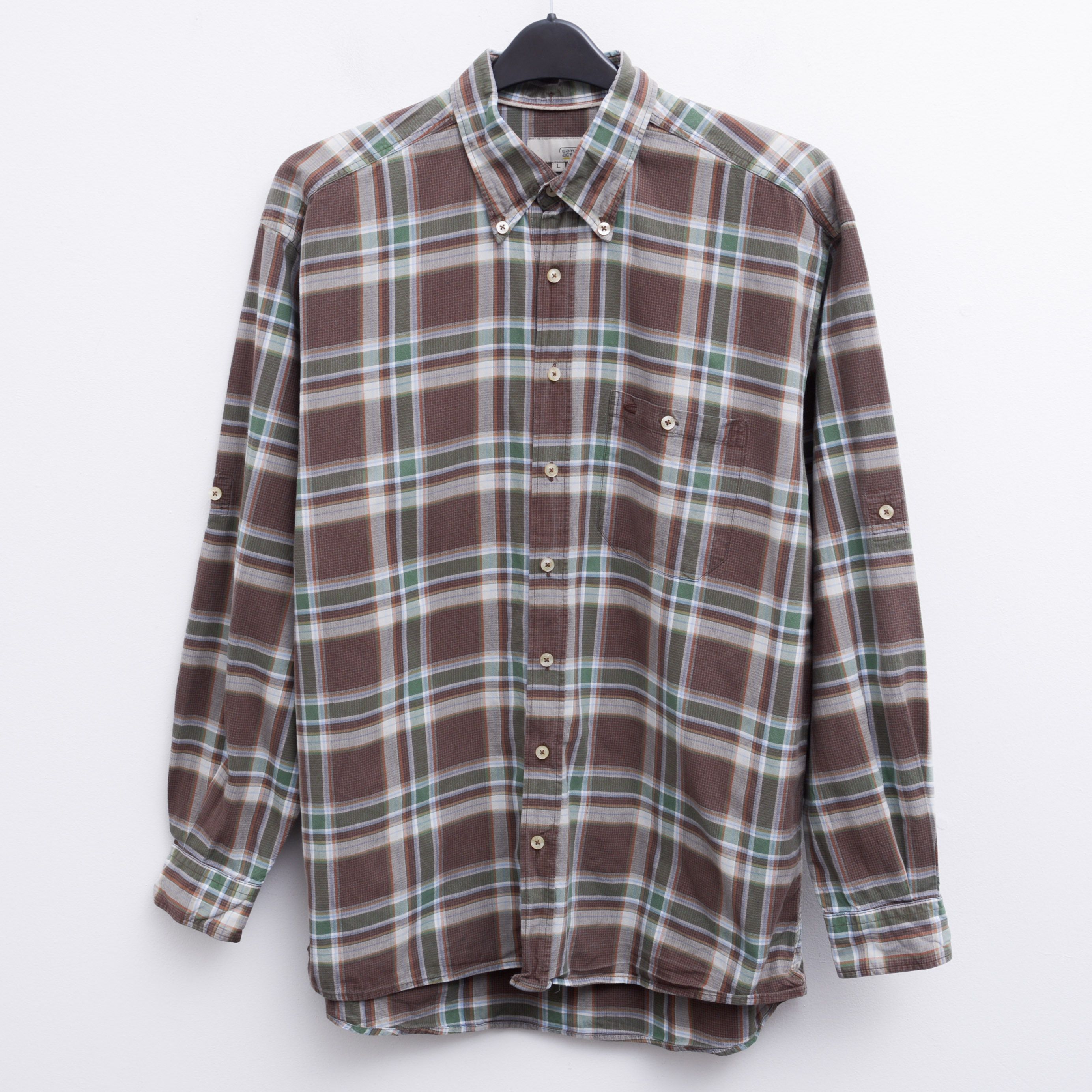 camel active CAMEL ACTIVE Shirt Long Sleeve Plaid Check Tartan Cotton Size US L / EU 52-54 / 3 - 1 Thumbnail