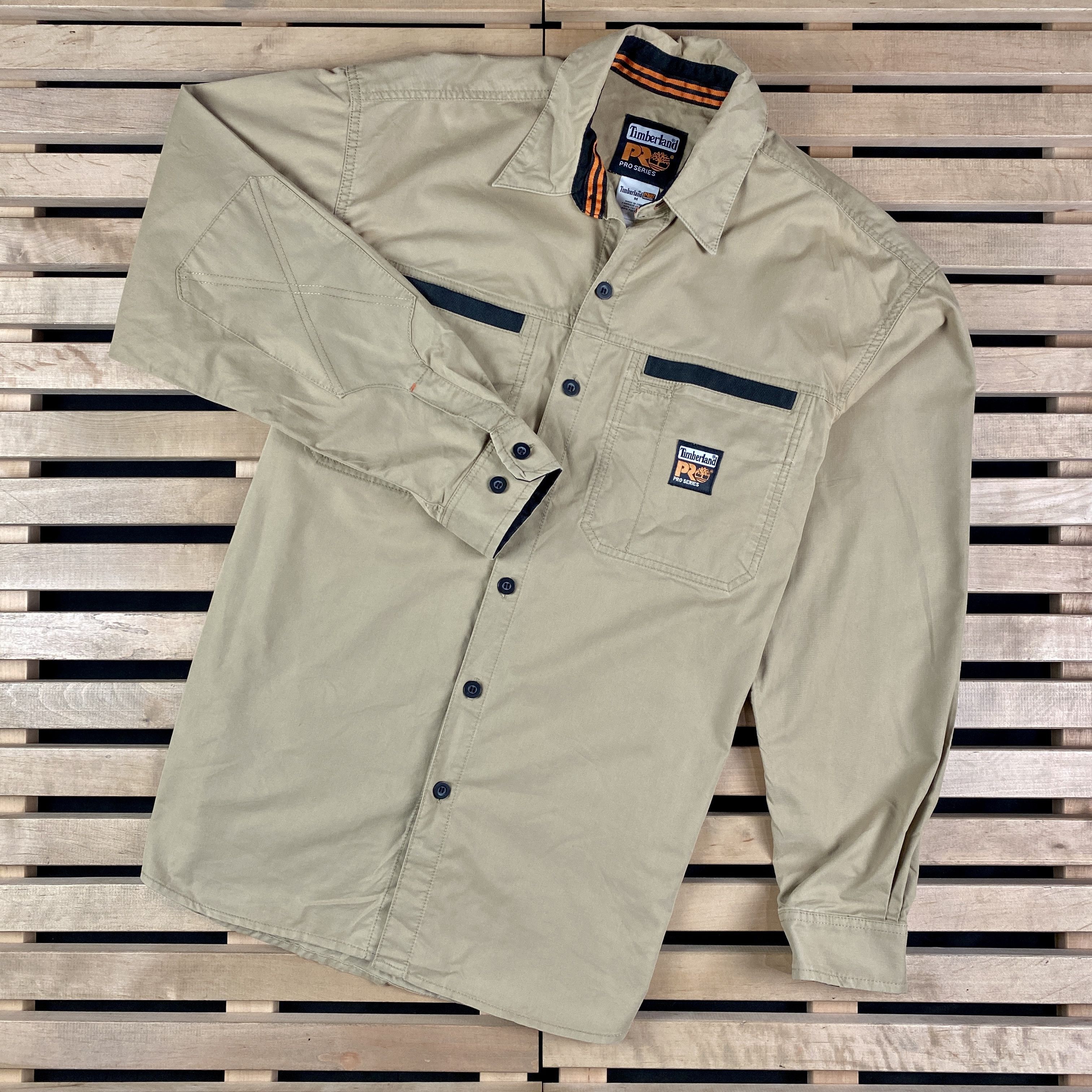 Timberland × Vintage Mens Shirt Long Sleeve Vintage Timberland Pro Series Size M Size US M / EU 48-50 / 2 - 1 Thumbnail