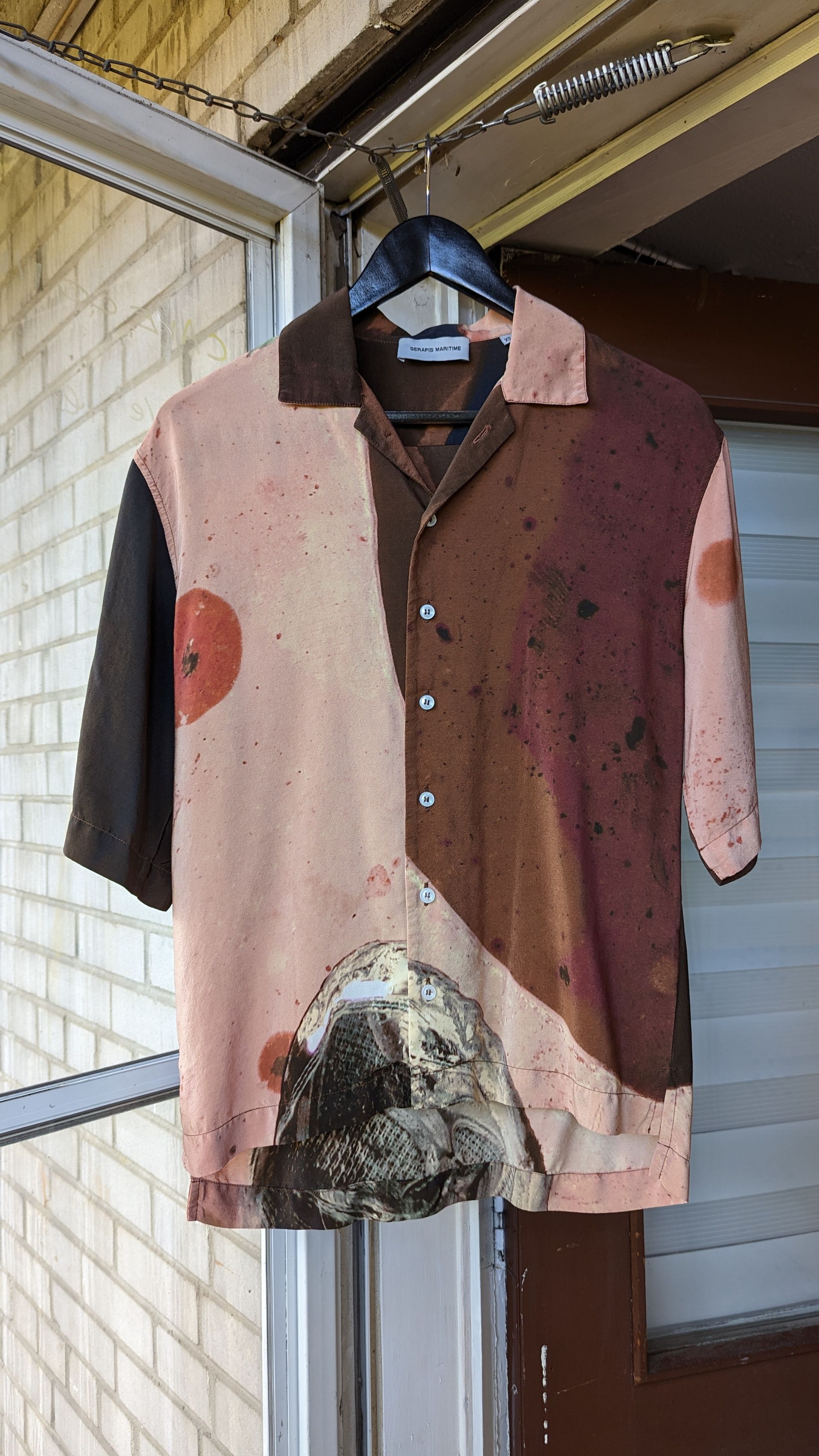 Serapis Silk Camp Collar Shirt Size US XS / EU 42 / 0 - 1 Thumbnail