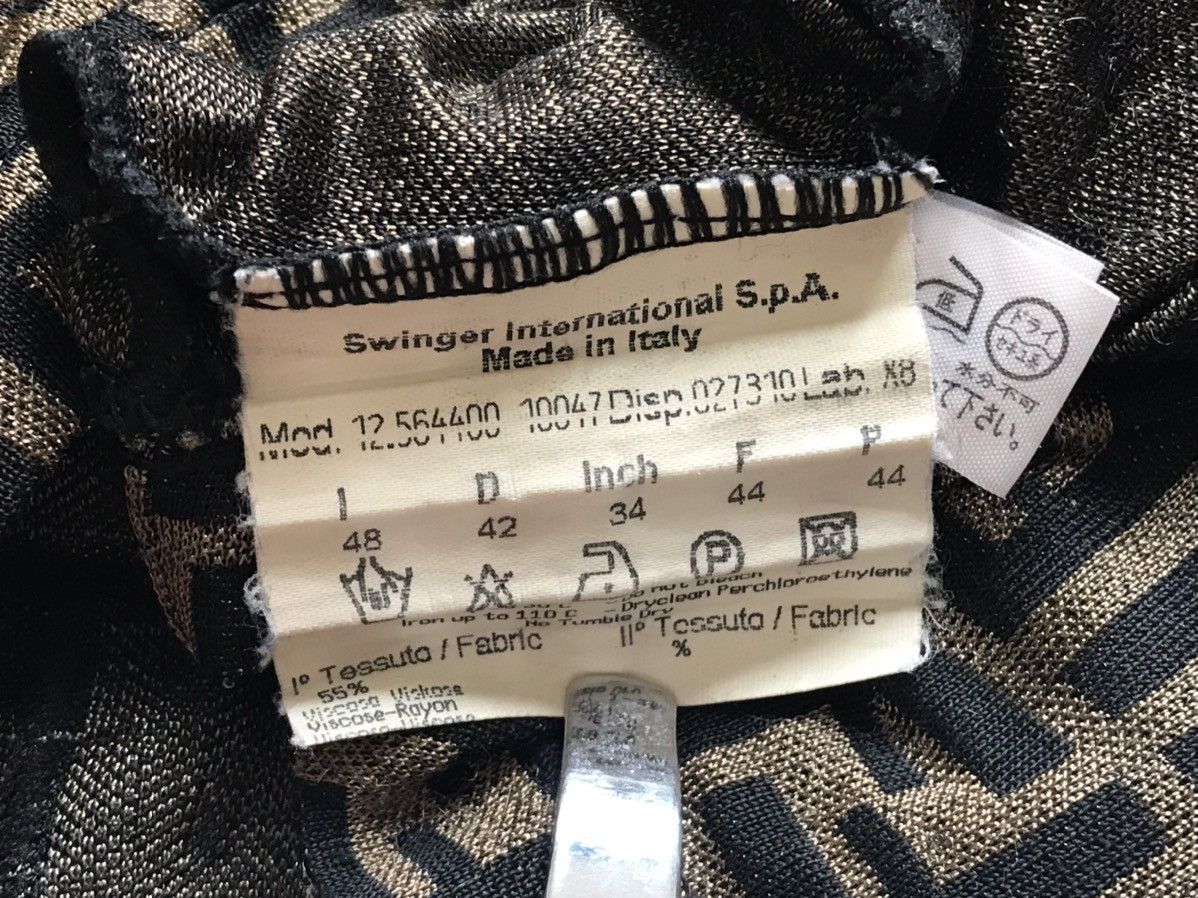 Fendi × Vintage Vintage 90s Fendi Zucca Monogram Shirt Size S / US 4 / IT 40 - 5 Thumbnail