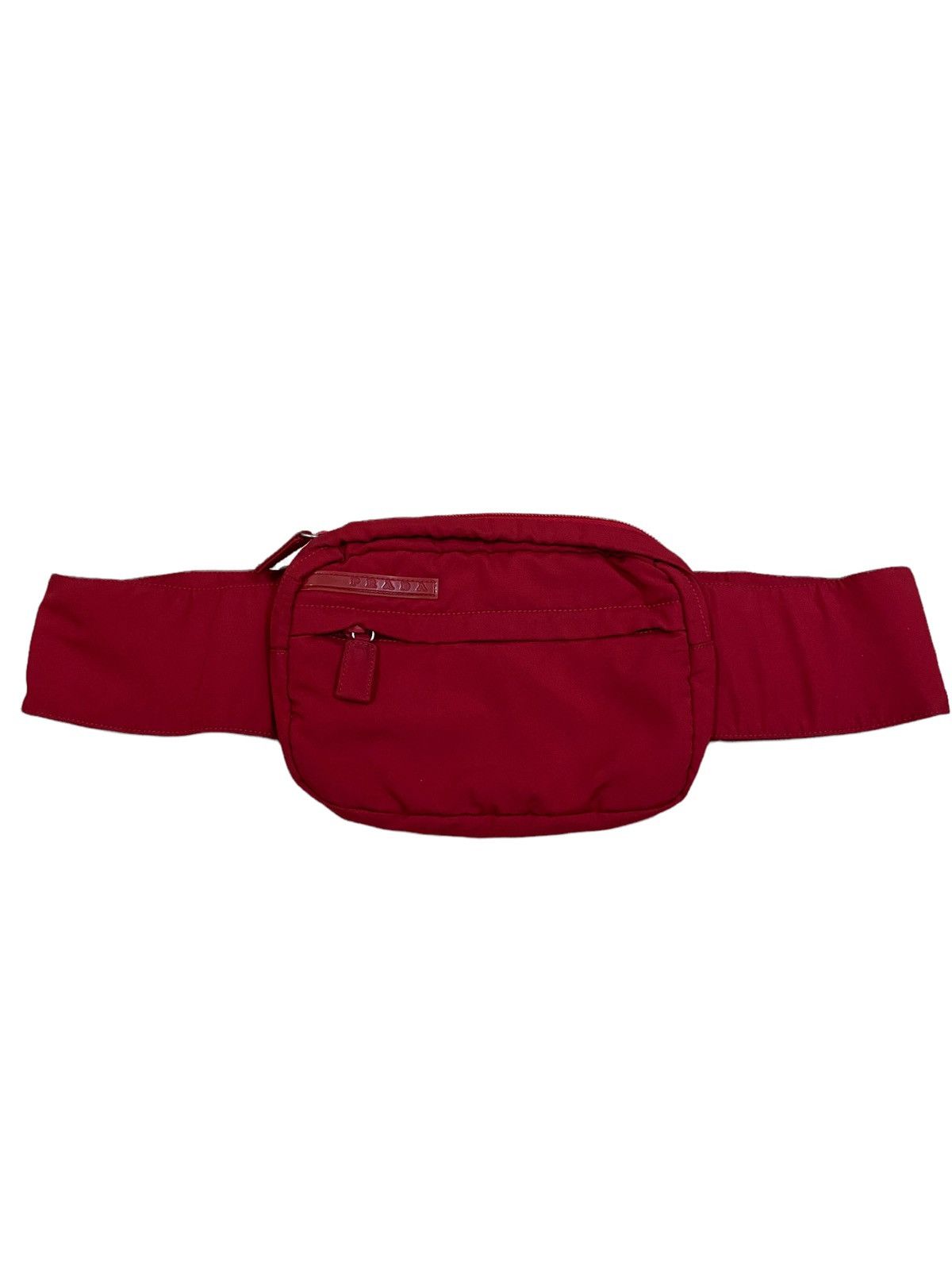 Prada ARCHIVE🔥OG Prada Sport Tactical Bum Bag Red Nylon Baguette Size ONE SIZE - 1 Thumbnail