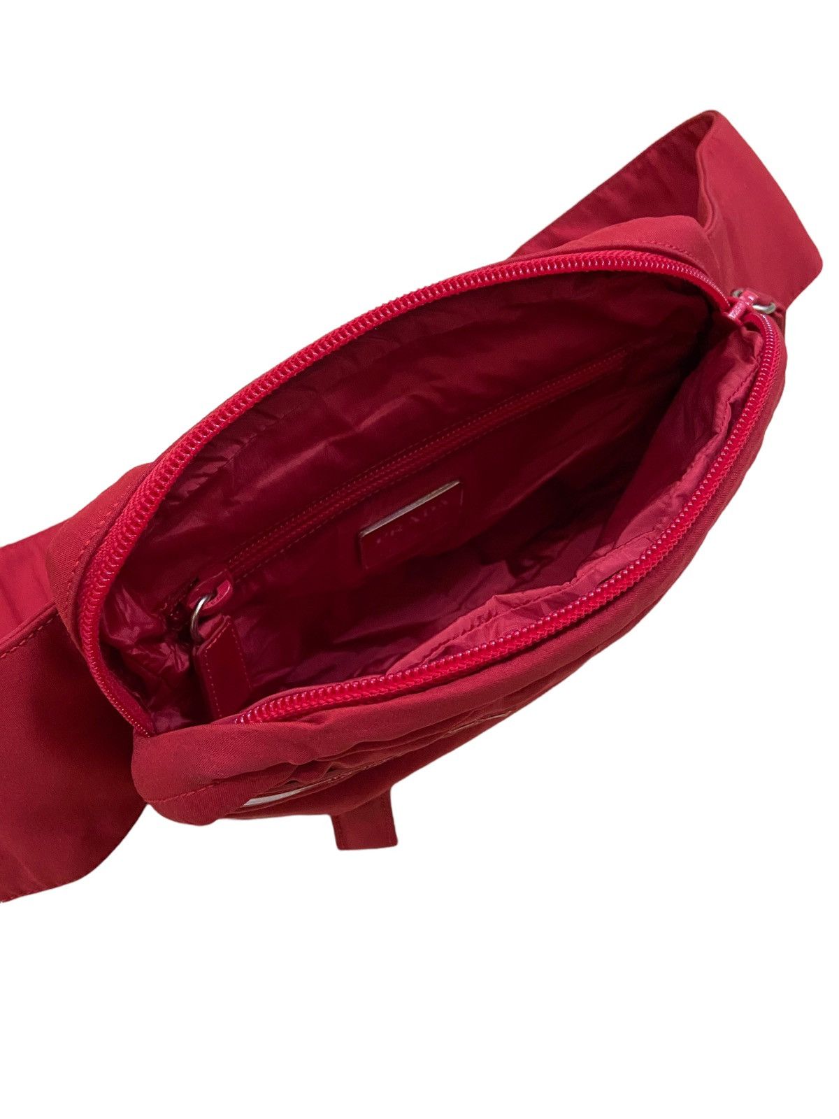 Prada ARCHIVE🔥OG Prada Sport Tactical Bum Bag Red Nylon Baguette Size ONE SIZE - 7 Thumbnail
