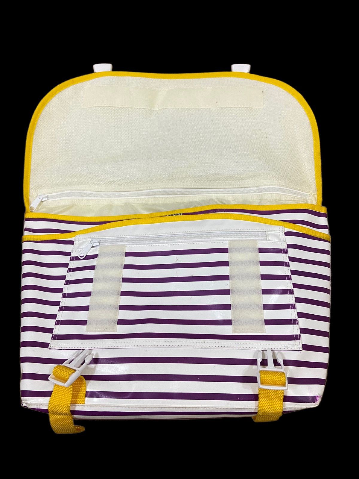 Kingsman × Porter × Porter Classic OG Porter Marine Tarpaulin Big Messenger Bag Stripe Colorful Size ONE SIZE - 5 Thumbnail