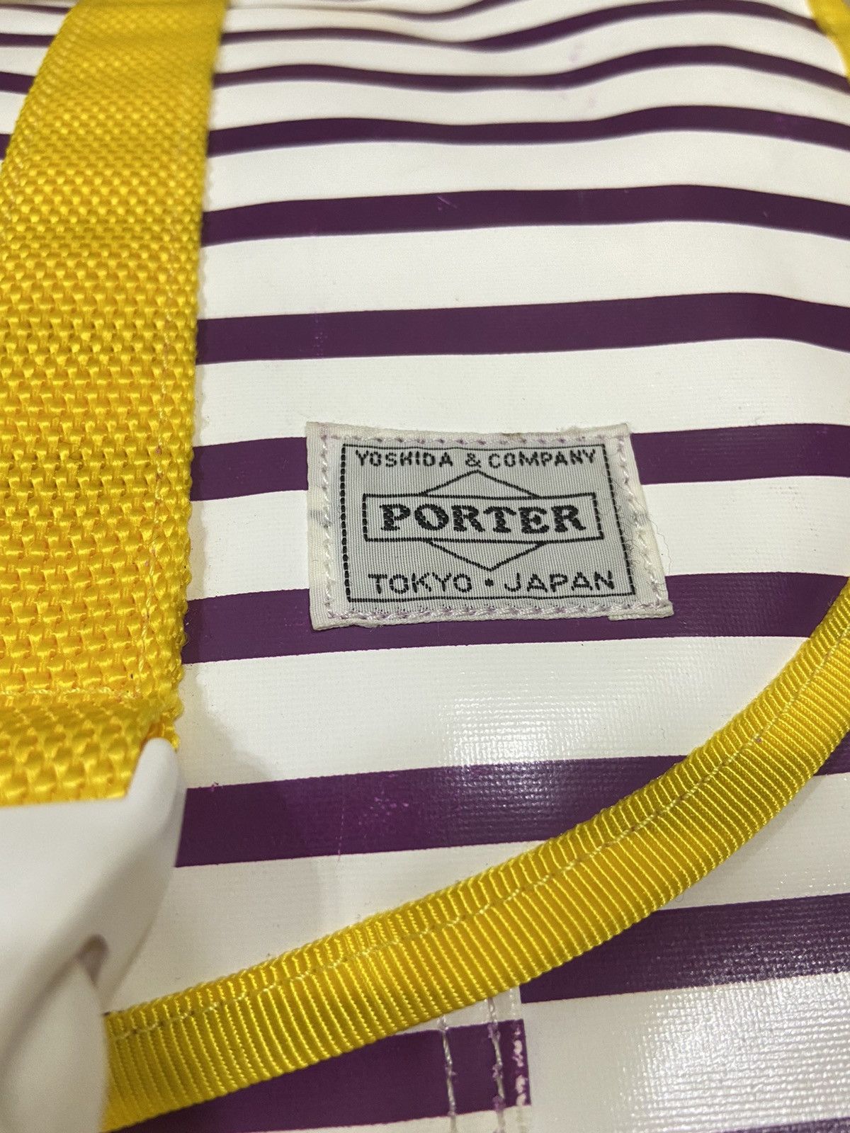 Kingsman × Porter × Porter Classic OG Porter Marine Tarpaulin Big Messenger Bag Stripe Colorful Size ONE SIZE - 6 Thumbnail