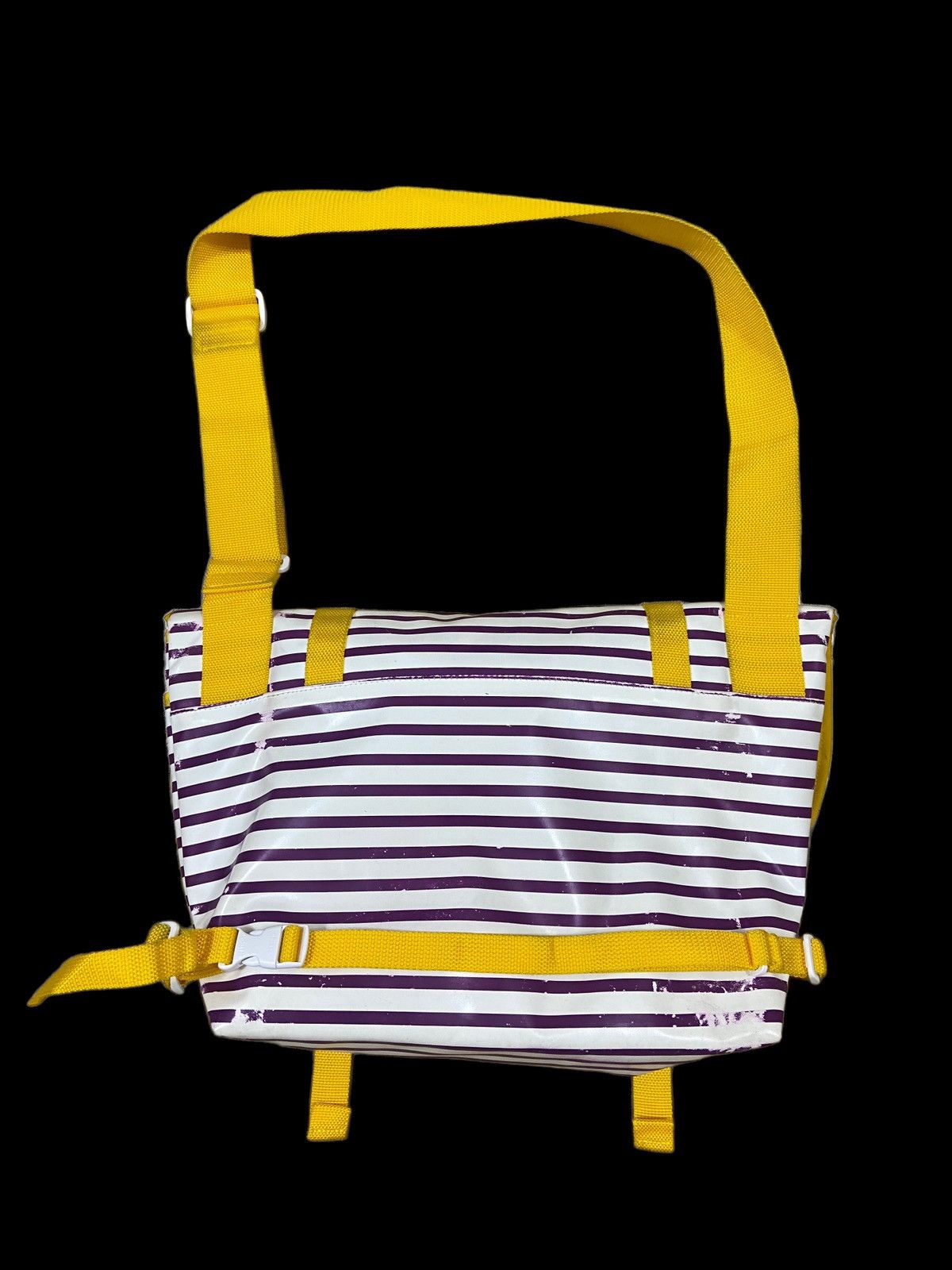 Kingsman × Porter × Porter Classic OG Porter Marine Tarpaulin Big Messenger Bag Stripe Colorful Size ONE SIZE - 3 Thumbnail