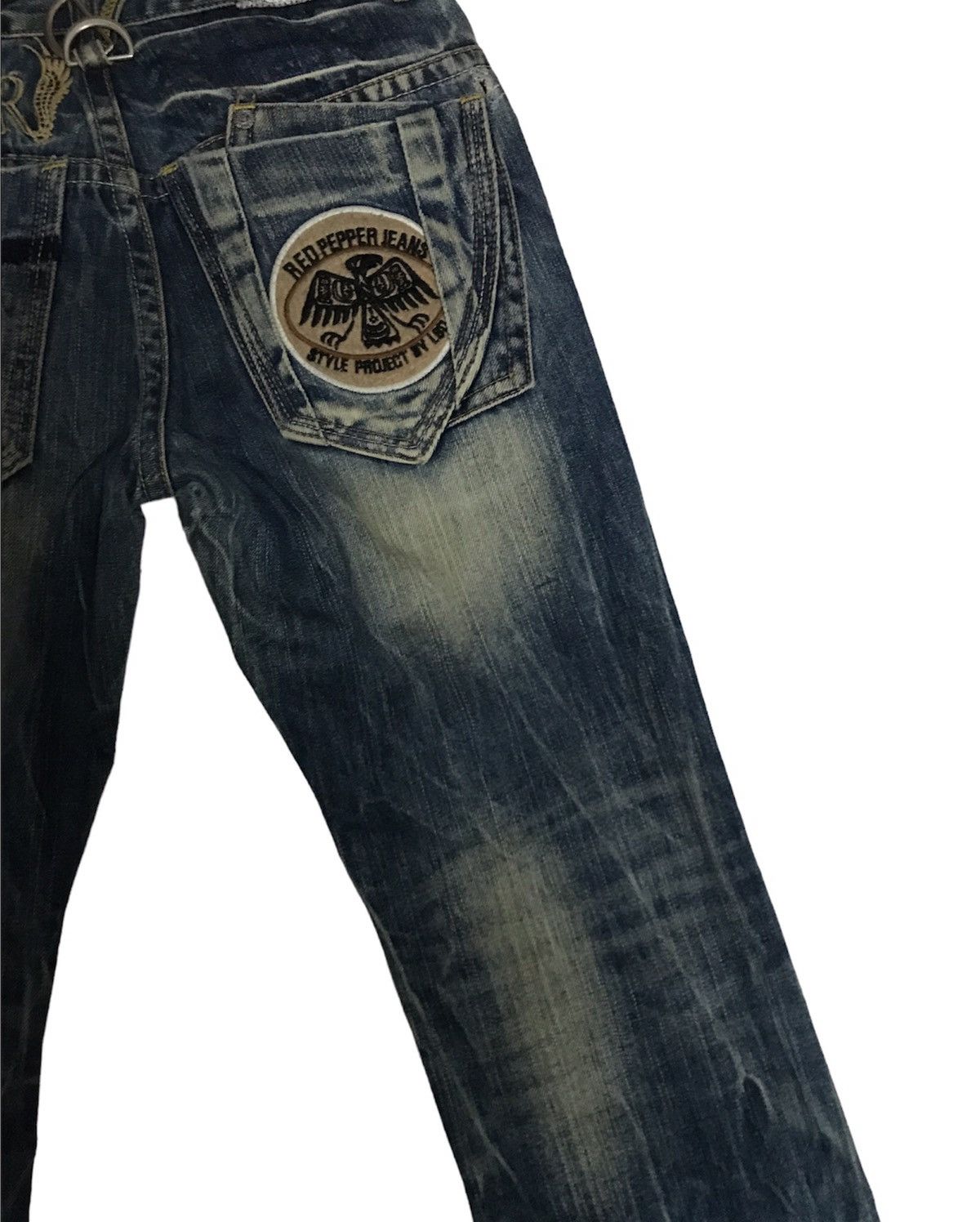 If Six Was Nine × Japanese Brand Thunder Jeans Denim Red Peppers Project by LBD Size 29" - 11 Thumbnail