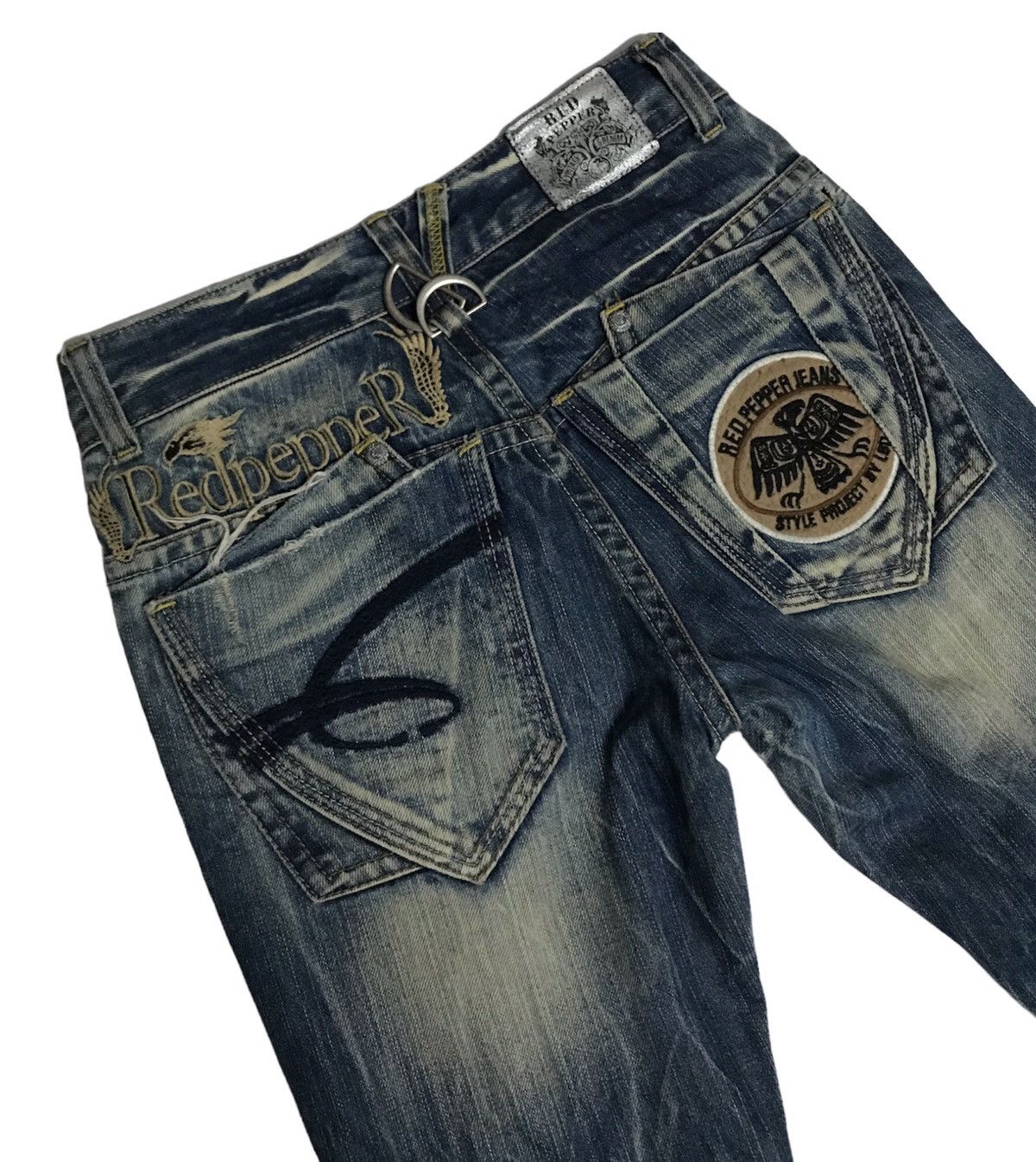 If Six Was Nine × Japanese Brand Thunder Jeans Denim Red Peppers Project by LBD Size 29" - 8 Thumbnail