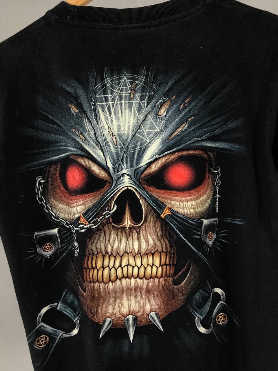Vintage Skull Skeleton Vintage Overprinted Tee Size US S / EU 44-46 / 1 - 9 Thumbnail