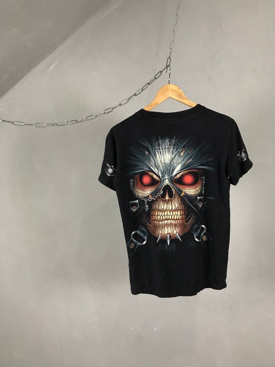Vintage Skull Skeleton Vintage Overprinted Tee Size US S / EU 44-46 / 1 - 8 Thumbnail