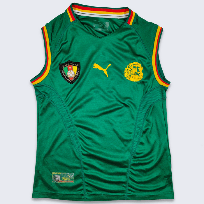 Puma Cameroon Vintage 00s Puma Sleeveless Soccer Jersey Grailed