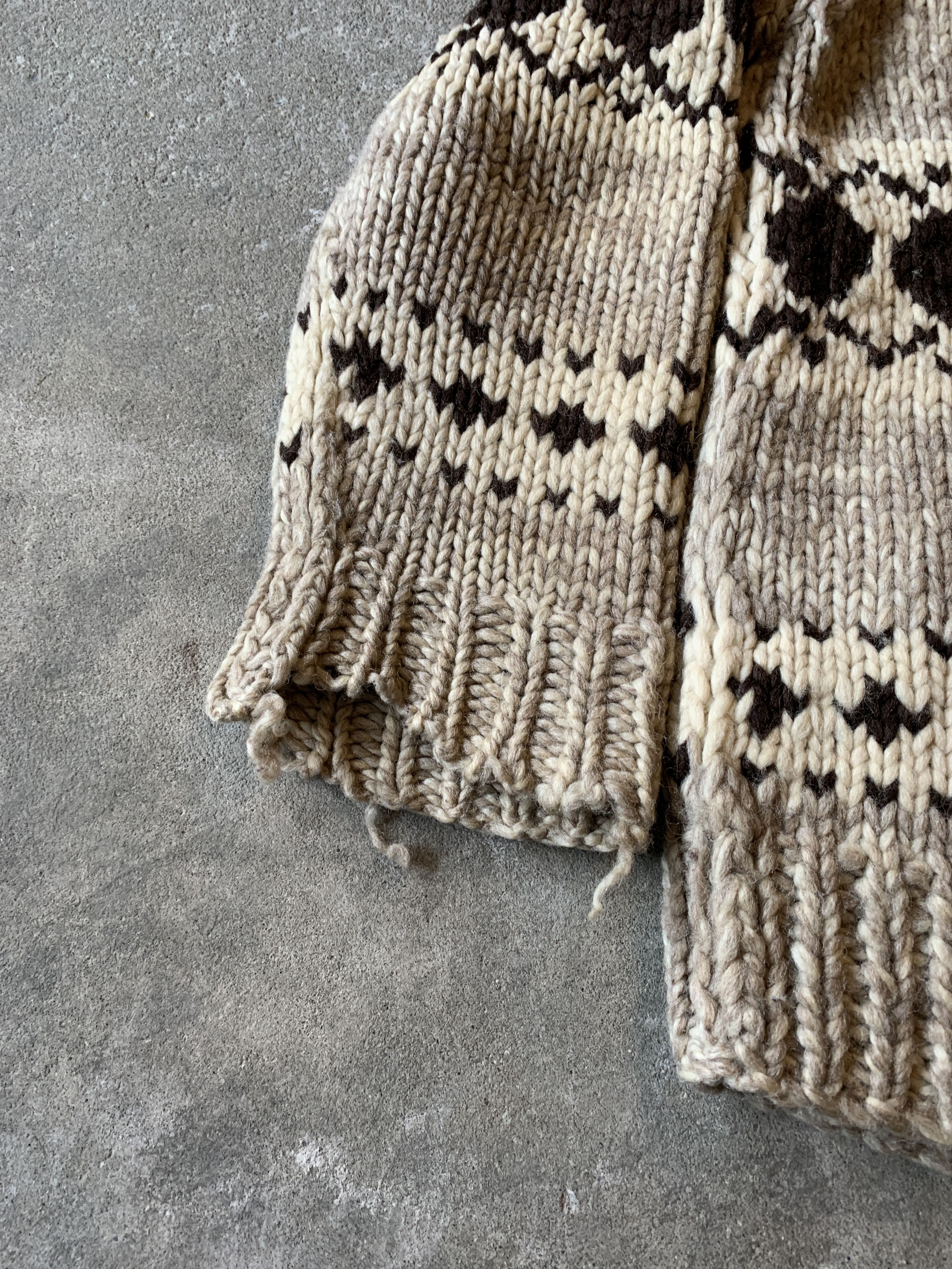 Japanese Brand × Vintage Vintage 80s Longhouse Wool Cowichan Knit Sweater Size US M / EU 48-50 / 2 - 7 Thumbnail