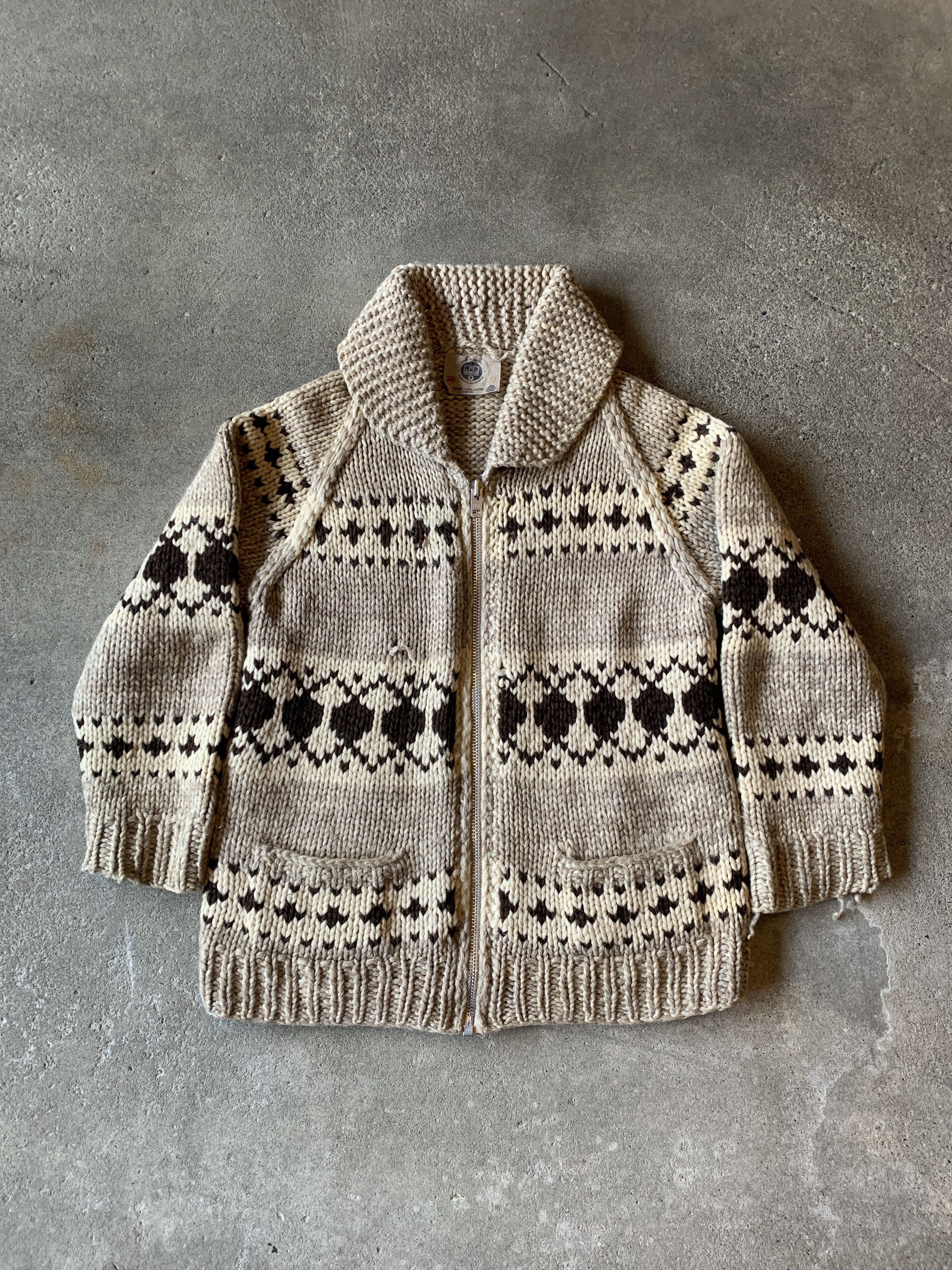 Japanese Brand × Vintage Vintage 80s Longhouse Wool Cowichan Knit Sweater Size US M / EU 48-50 / 2 - 1 Thumbnail