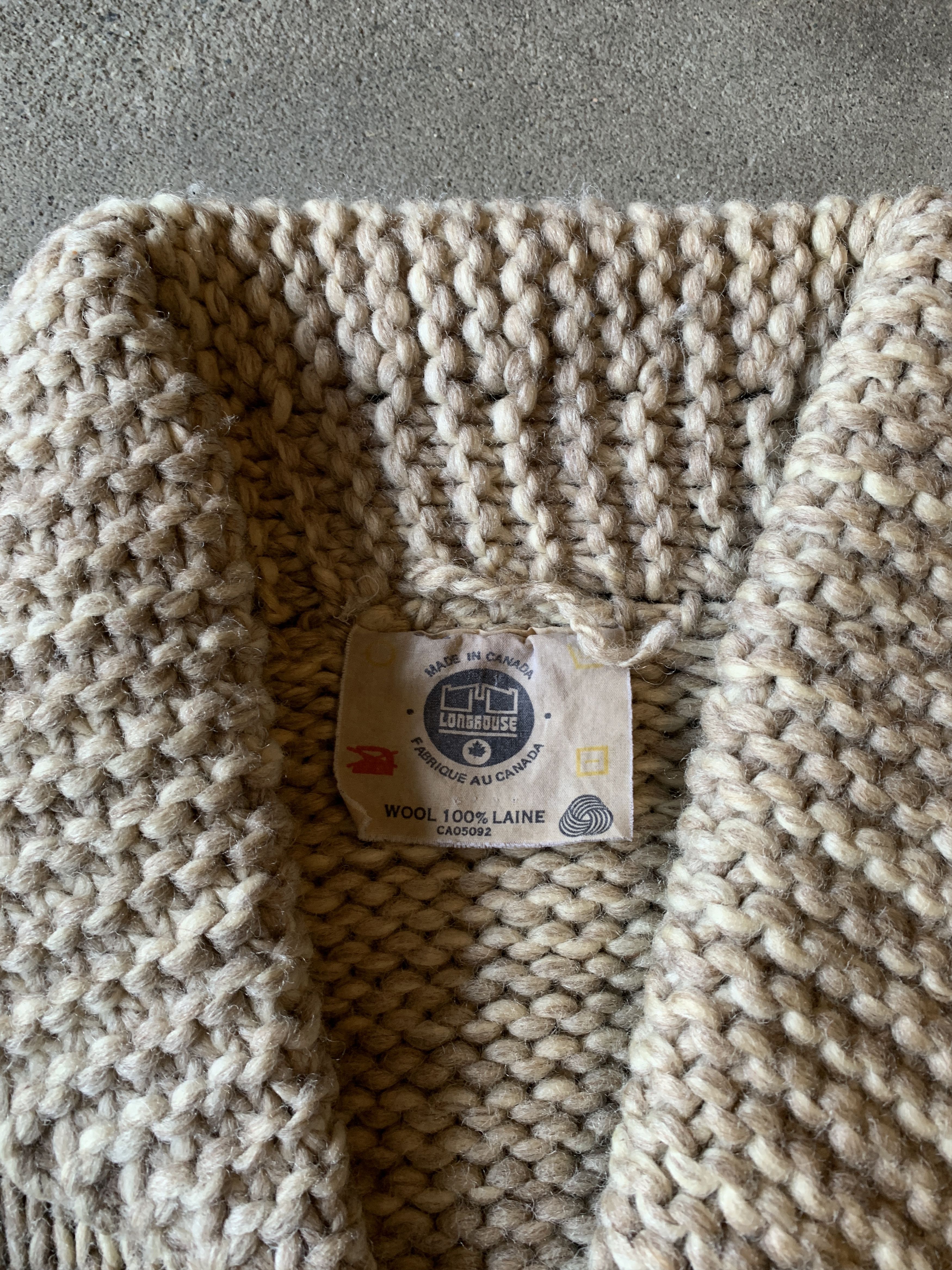 Japanese Brand × Vintage Vintage 80s Longhouse Wool Cowichan Knit Sweater Size US M / EU 48-50 / 2 - 4 Thumbnail