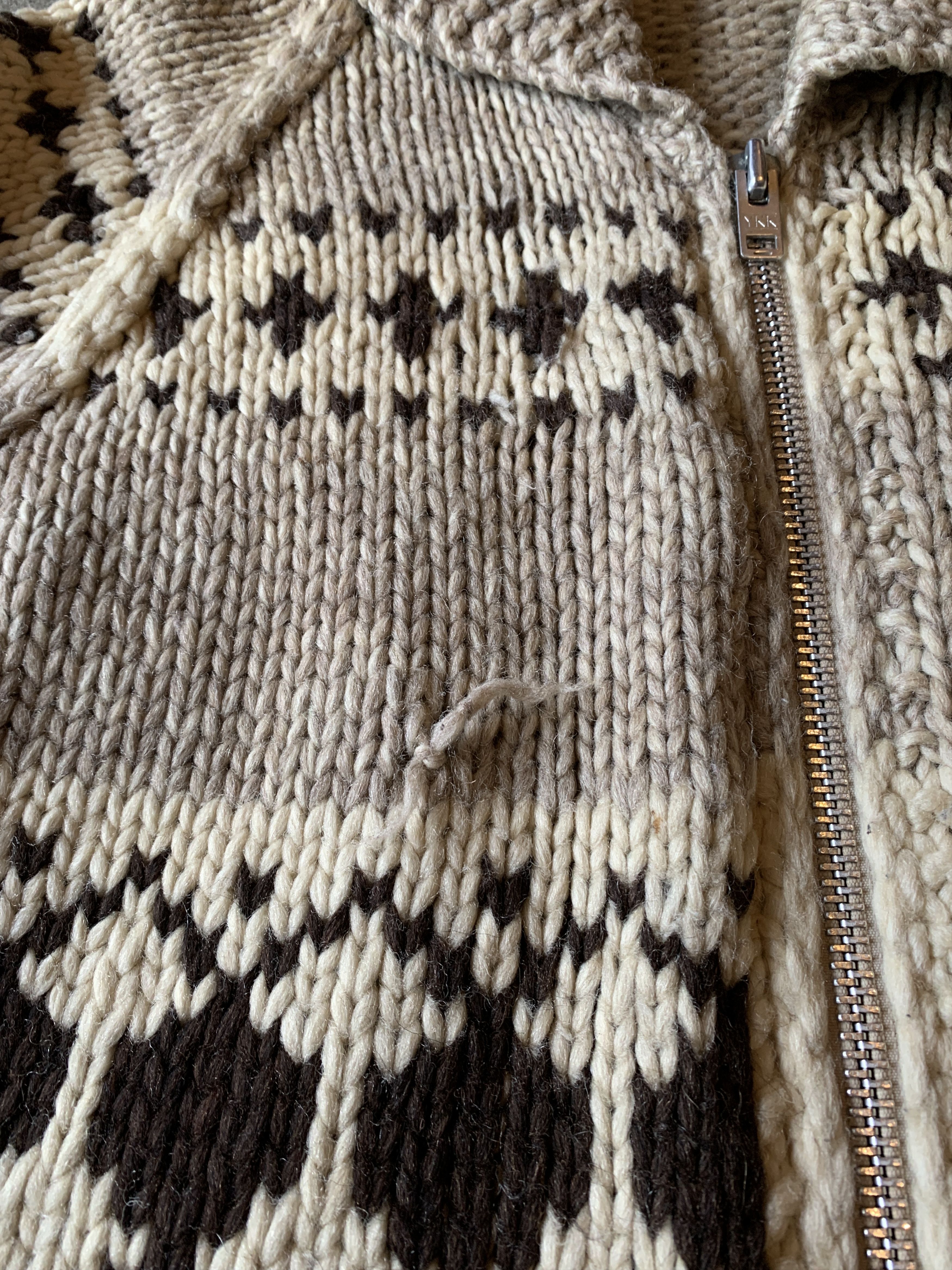 Japanese Brand × Vintage Vintage 80s Longhouse Wool Cowichan Knit Sweater Size US M / EU 48-50 / 2 - 5 Thumbnail