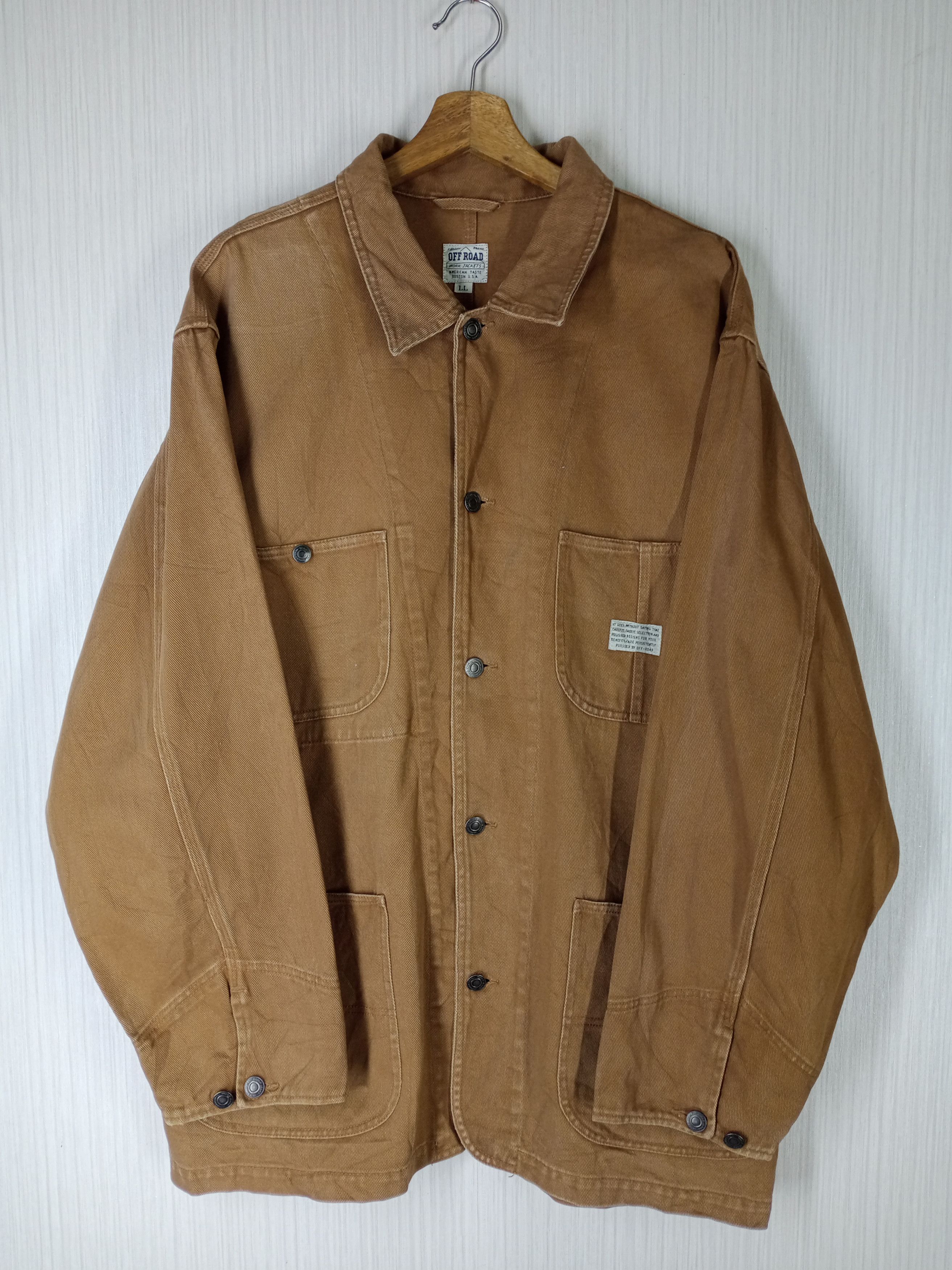 Japanese Brand Vintage Off Road Work Wear Chore Jacket Size US XL / EU 56 / 4 - 1 Thumbnail