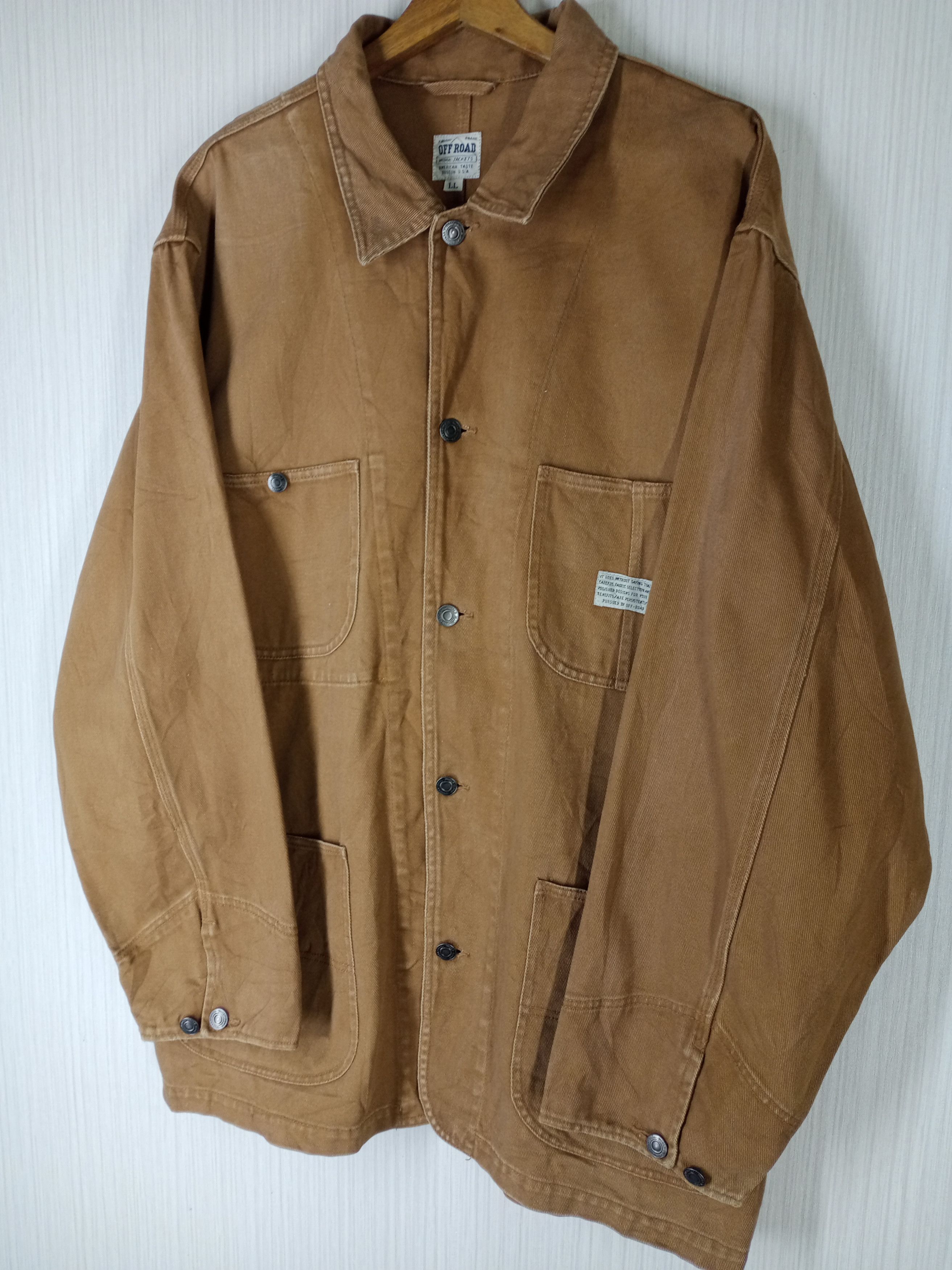 Japanese Brand Vintage Off Road Work Wear Chore Jacket Size US XL / EU 56 / 4 - 3 Thumbnail