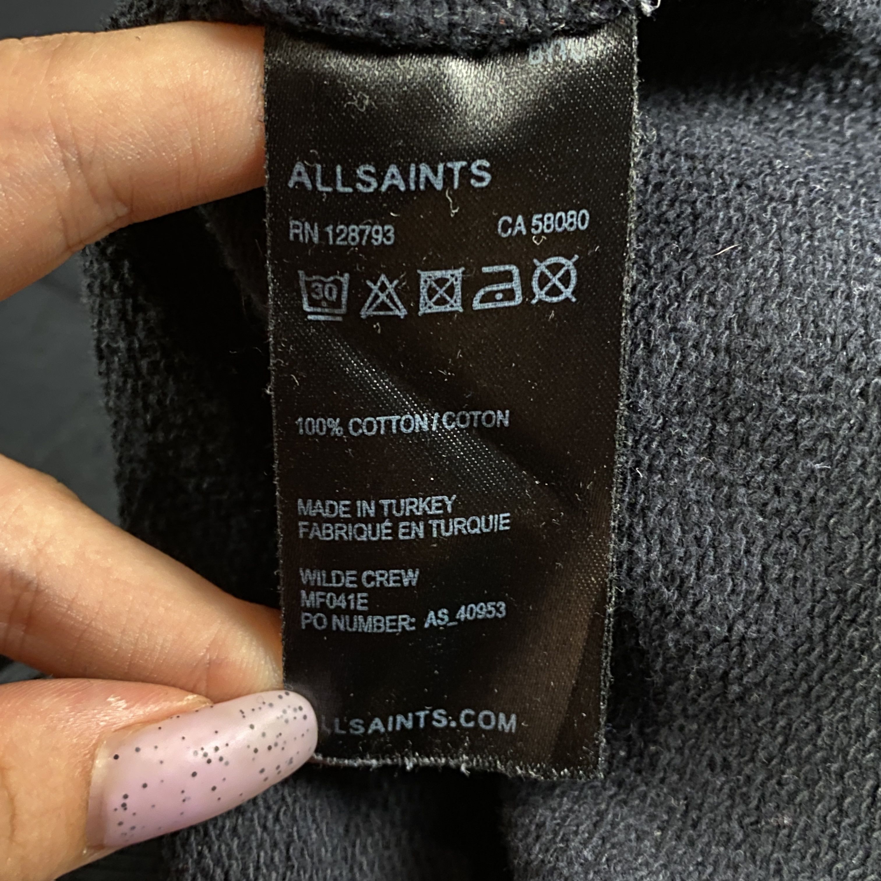 Allsaints Mens Sweatshirt Allsaints Size XS Size US XS / EU 42 / 0 - 6 Thumbnail
