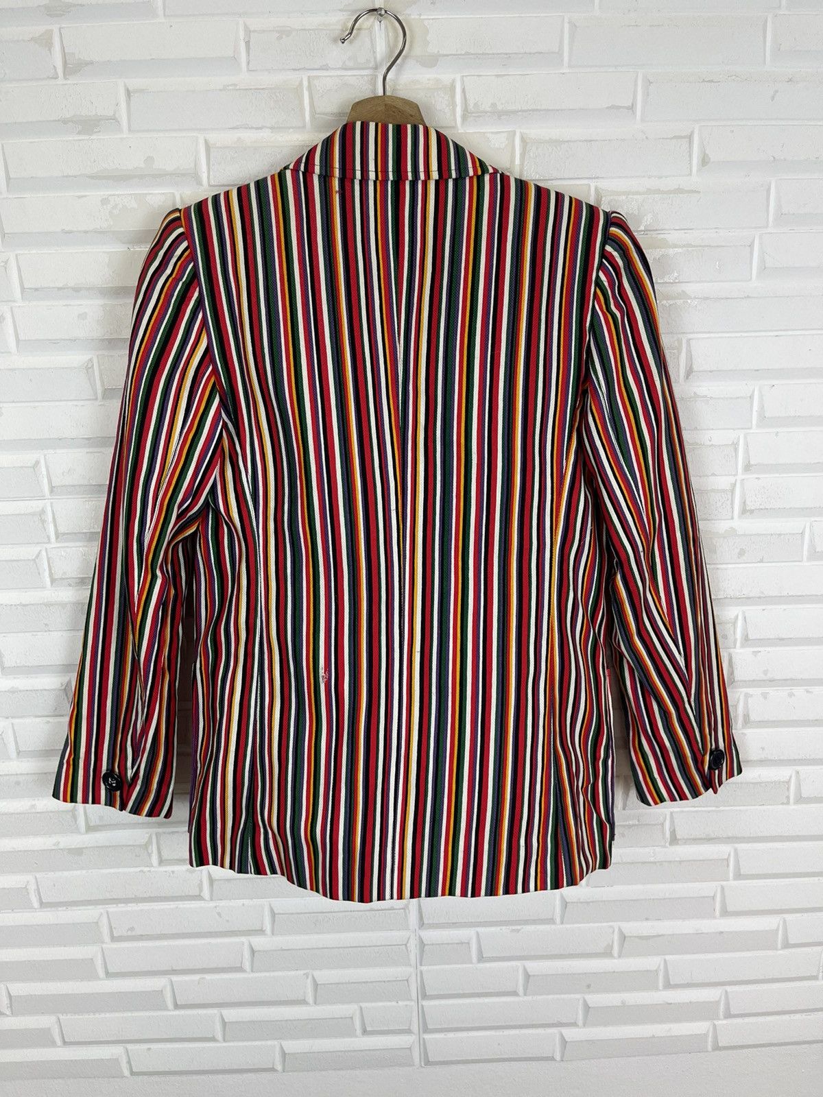 Yves Saint Laurent Rainbow Colour YVES SAINT LAURENT STRIPES COATS Size M / US 6-8 / IT 42-44 - 6 Thumbnail