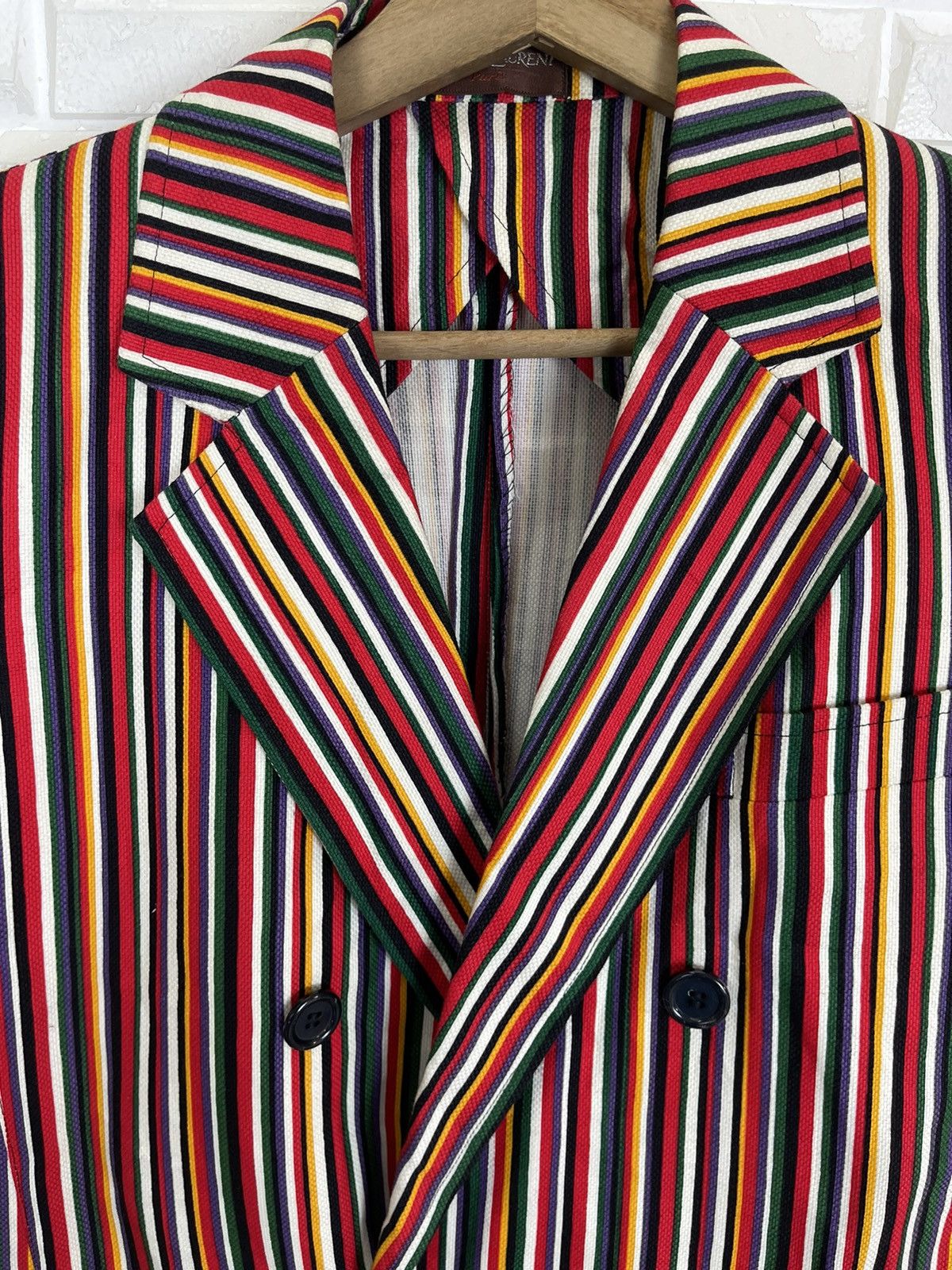 Yves Saint Laurent Rainbow Colour YVES SAINT LAURENT STRIPES COATS Size M / US 6-8 / IT 42-44 - 4 Thumbnail