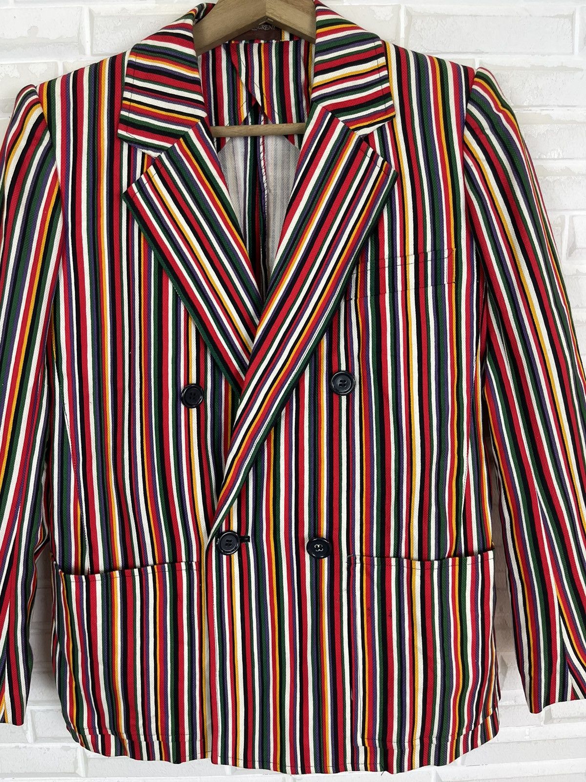 Yves Saint Laurent Rainbow Colour YVES SAINT LAURENT STRIPES COATS Size M / US 6-8 / IT 42-44 - 3 Thumbnail