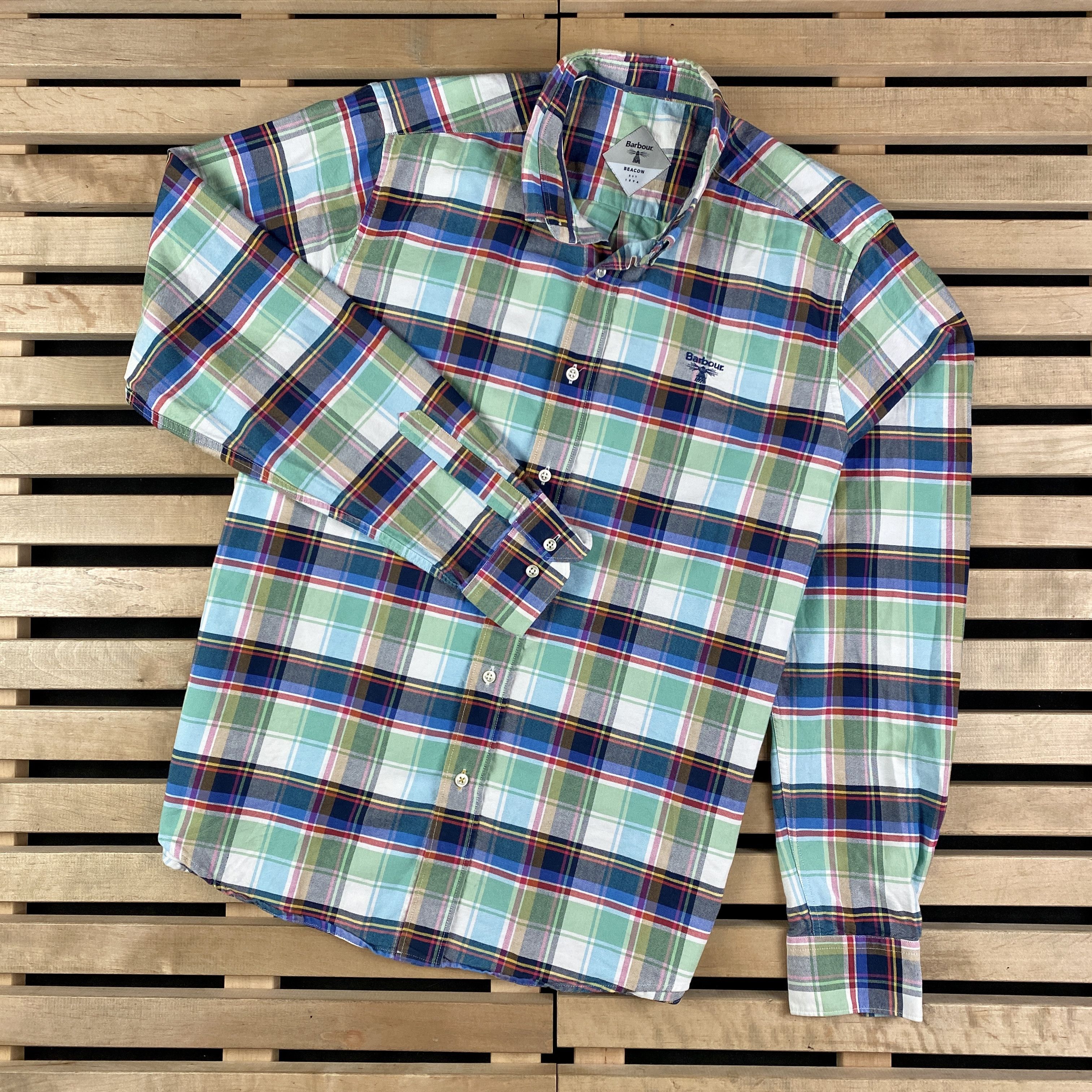 Barbour Mens Shirt Long Sleeve Barbour Multicolor Size L Size US L / EU 52-54 / 3 - 1 Thumbnail