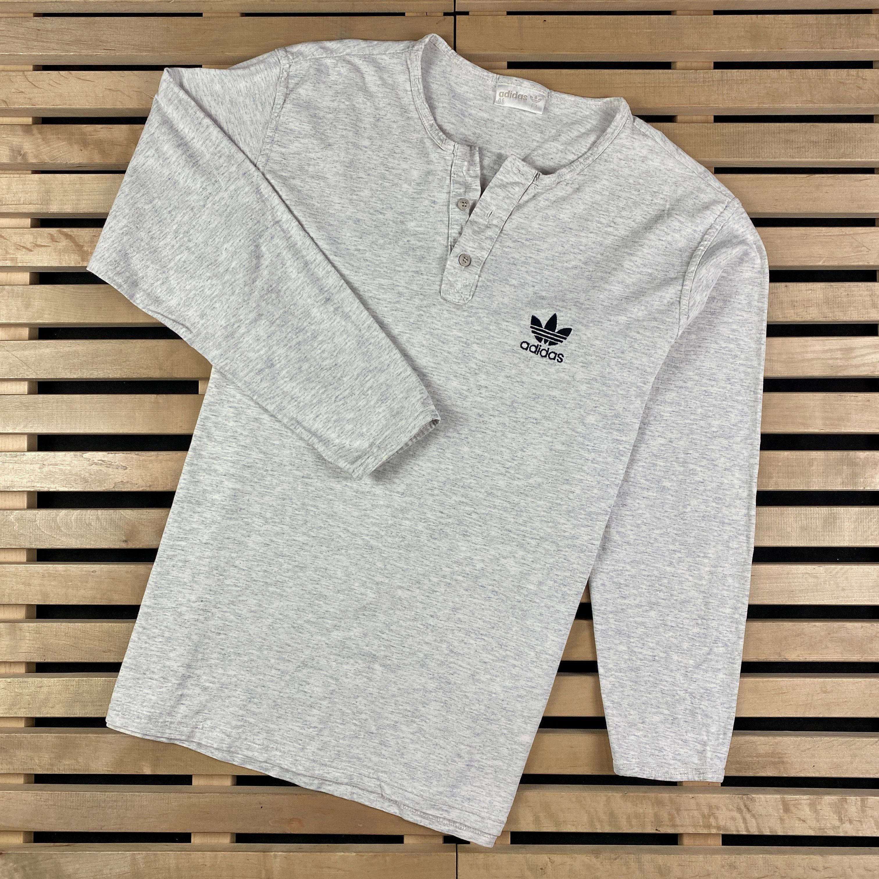 Mens Long Sleeve Adidas Vintage Size M