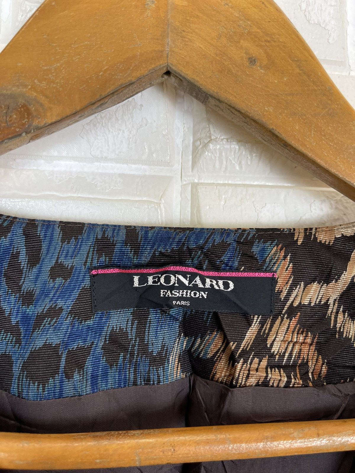Leonard Paris × Vintage Vintage LEONARD PARIS Leopard Print Allover Size M / US 6-8 / IT 42-44 - 6 Thumbnail