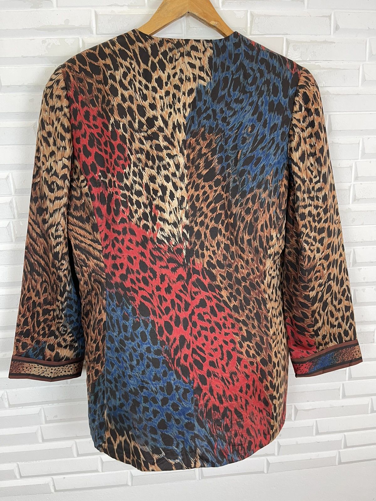 Leonard Paris × Vintage Vintage LEONARD PARIS Leopard Print Allover Size M / US 6-8 / IT 42-44 - 5 Thumbnail