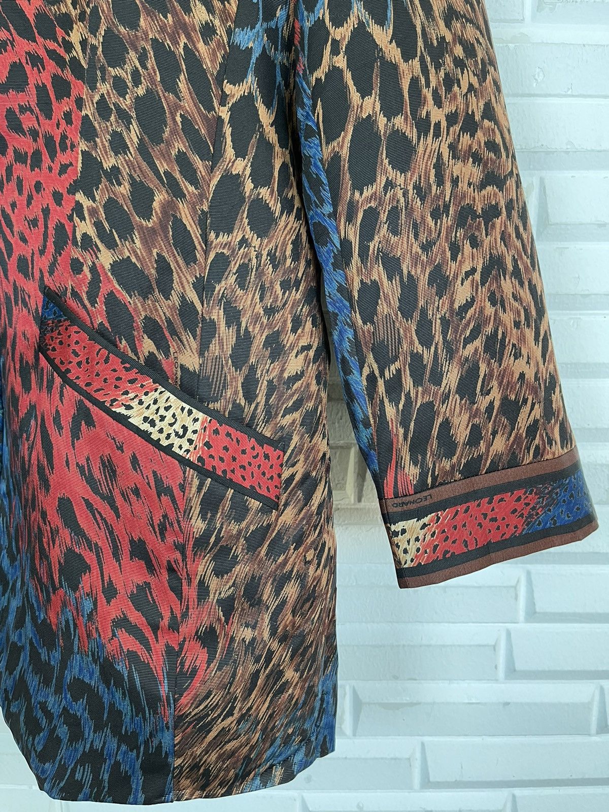 Leonard Paris × Vintage Vintage LEONARD PARIS Leopard Print Allover Size M / US 6-8 / IT 42-44 - 3 Thumbnail
