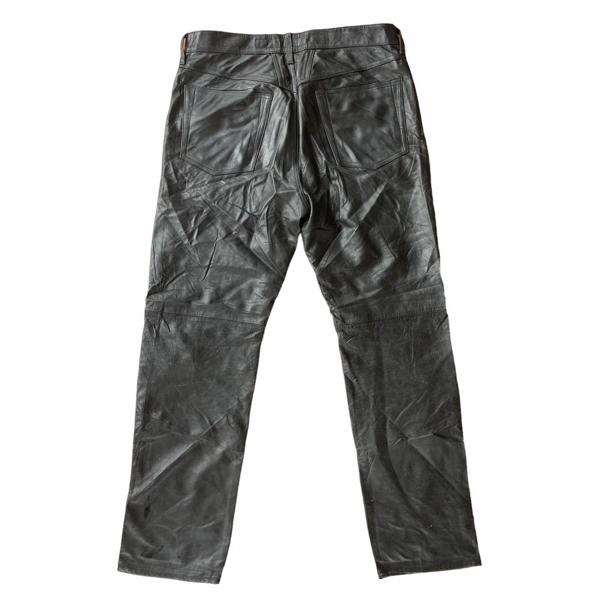 Leather × Marithe + Francois Girbaud 💥 MFG Men Leather Rocker Style Leather Pant Size US 32 / EU 48 - 5 Thumbnail