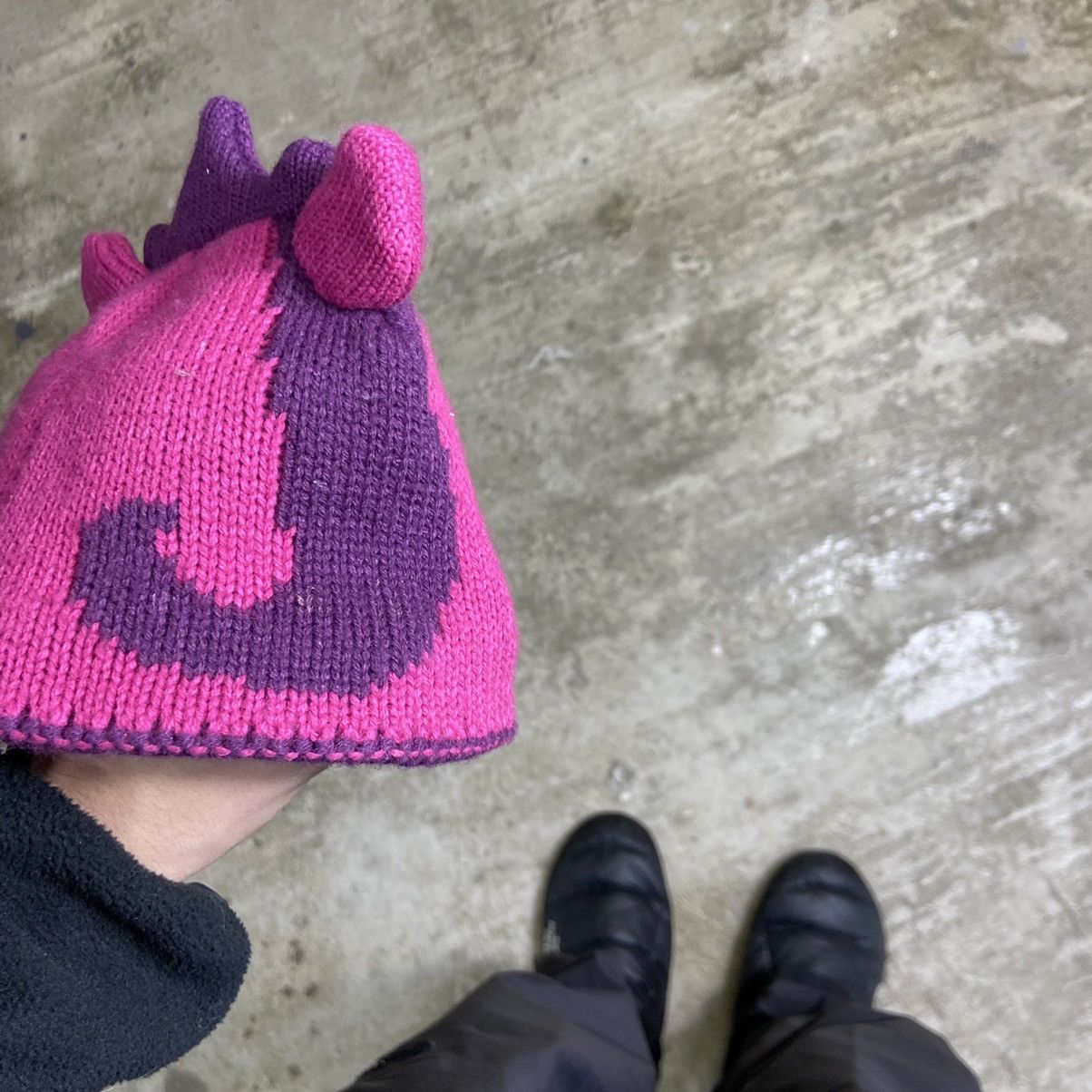 Vintage Y2K CUTE UNICORN BEANIE HAT - № 4058 Size ONE SIZE - 3 Thumbnail